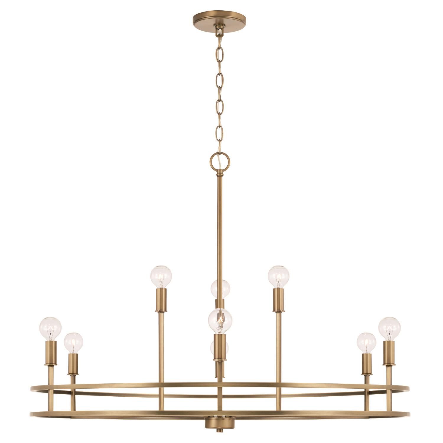 Fuller 34 Inch 9 Light Chandelier by Homeplace by Capital Lighting Fixture Company