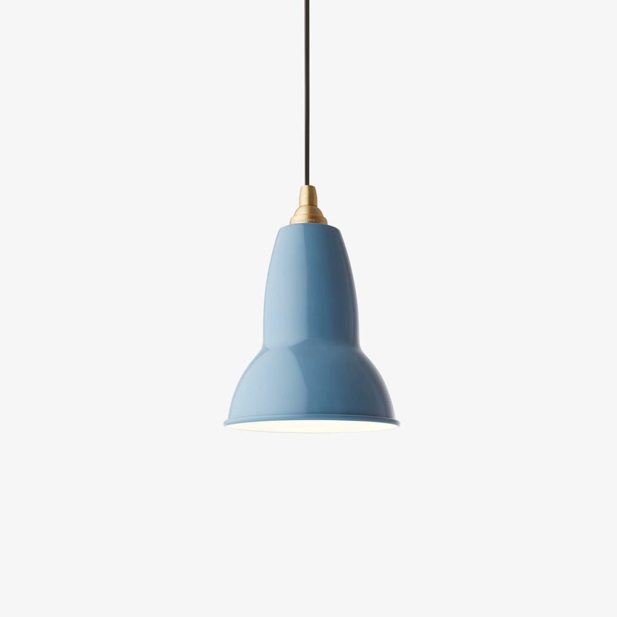 Shown in Dusty Blue finish and Steel shade