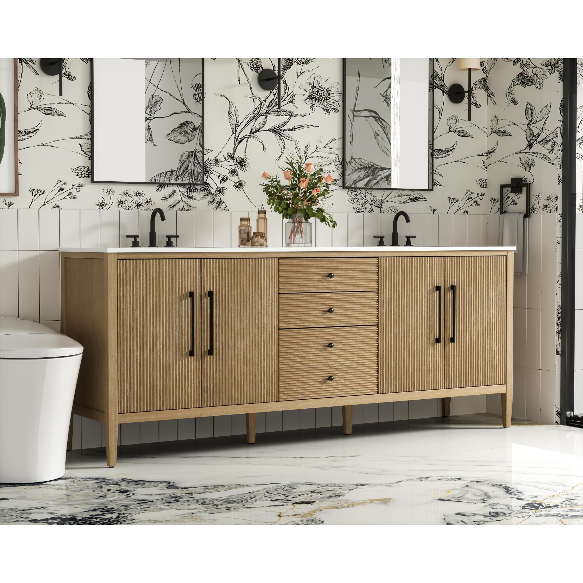 Shown in Linen Oak finish