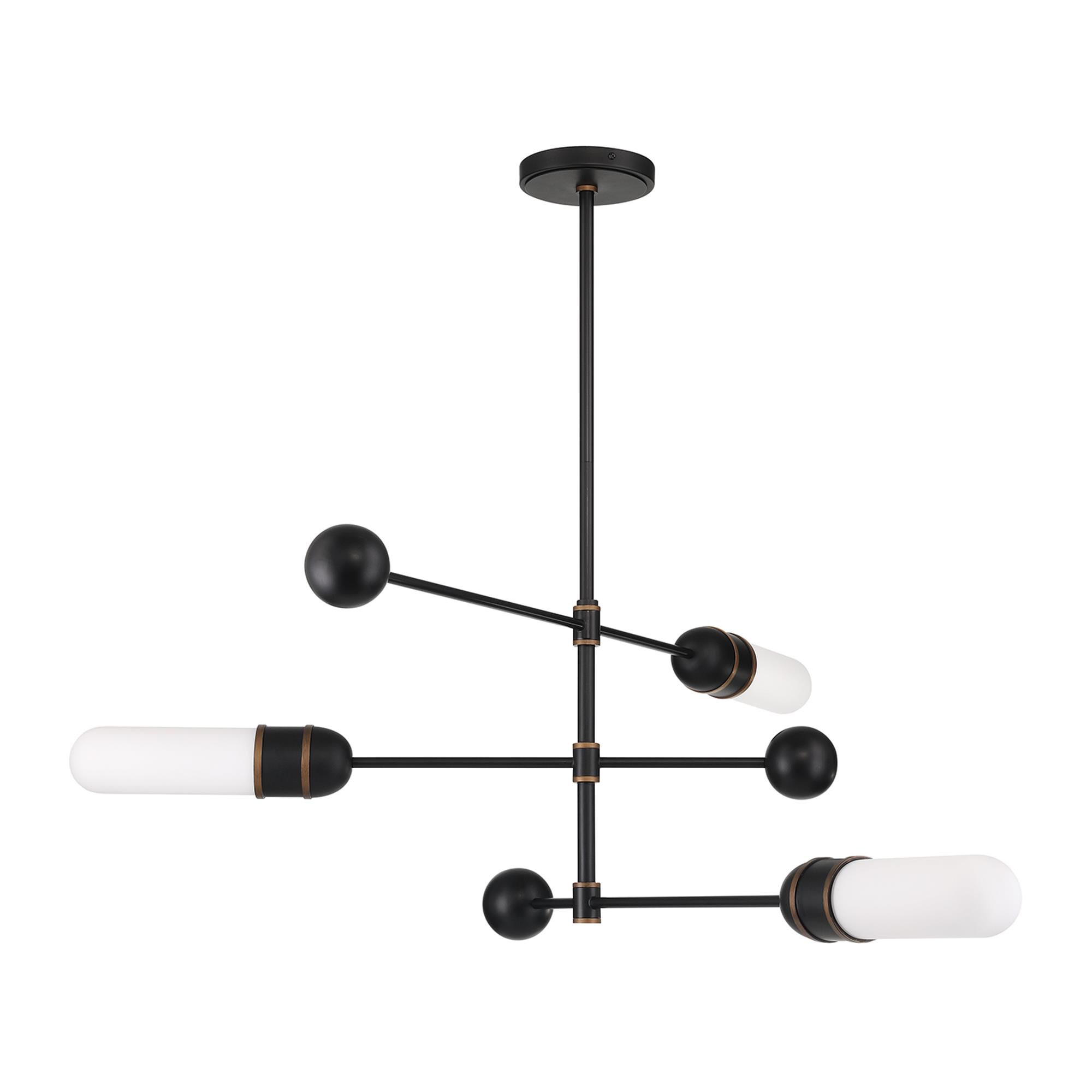 Shown in Matte Black and Textured Gold finish and White glass
