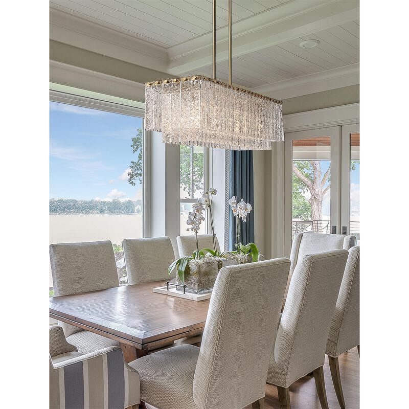 Glacier 42 Inch 5 Light Linear Suspension Light by Z-Lite