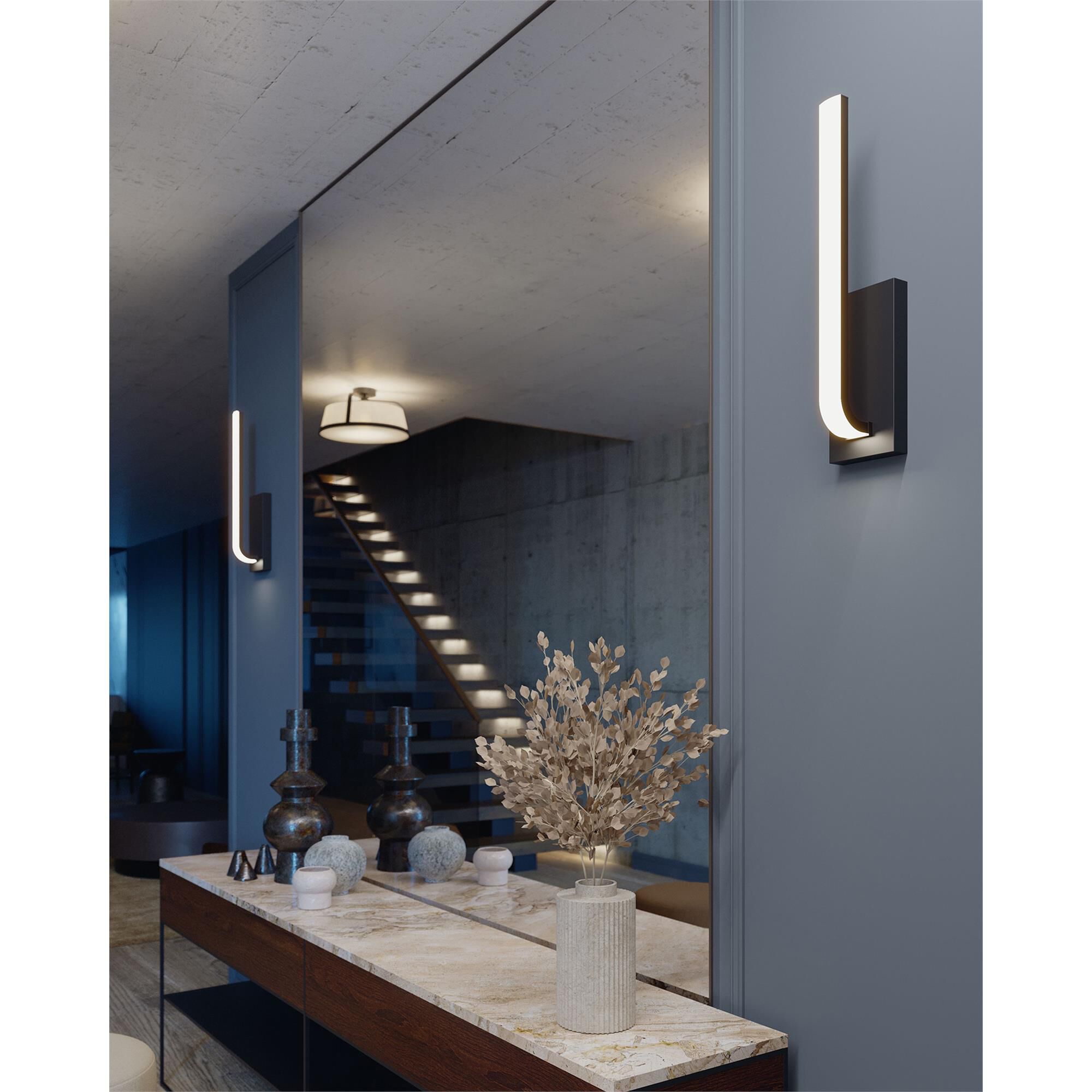 Shown in Black finish and White Acrylic Diffuser glass