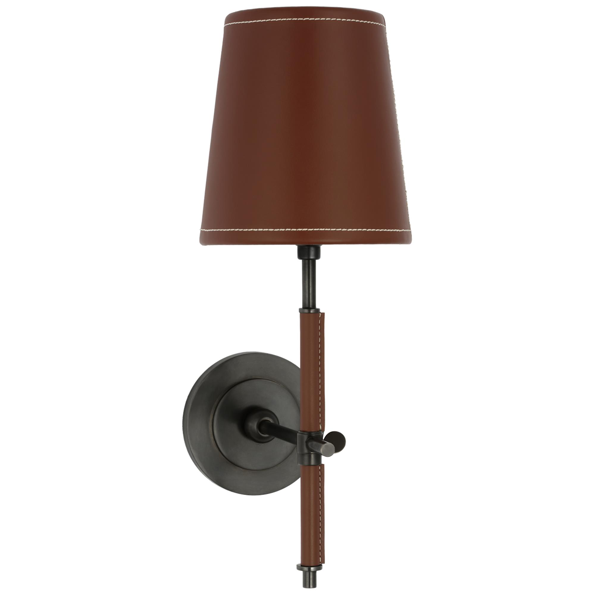 Shown in Bronze and Saddle Leather finish