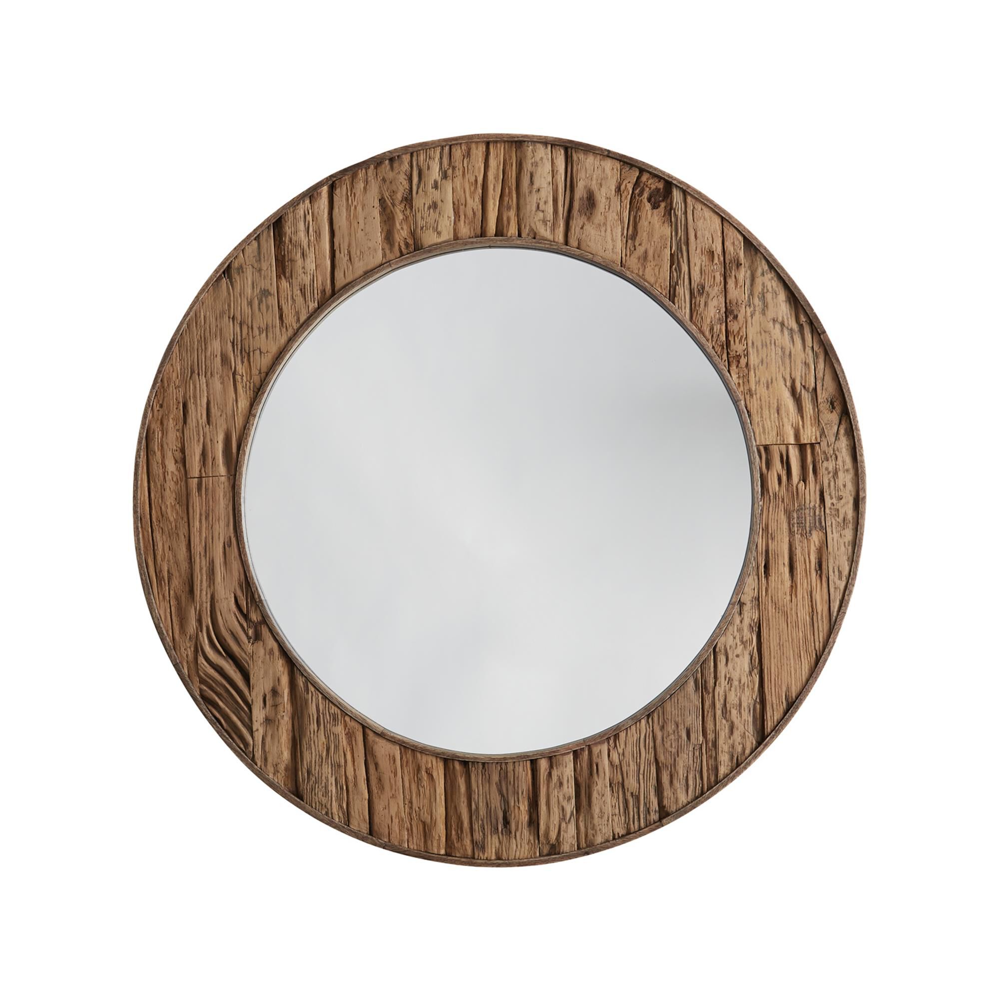 Shown in Reclaimed Railroad Ties finish