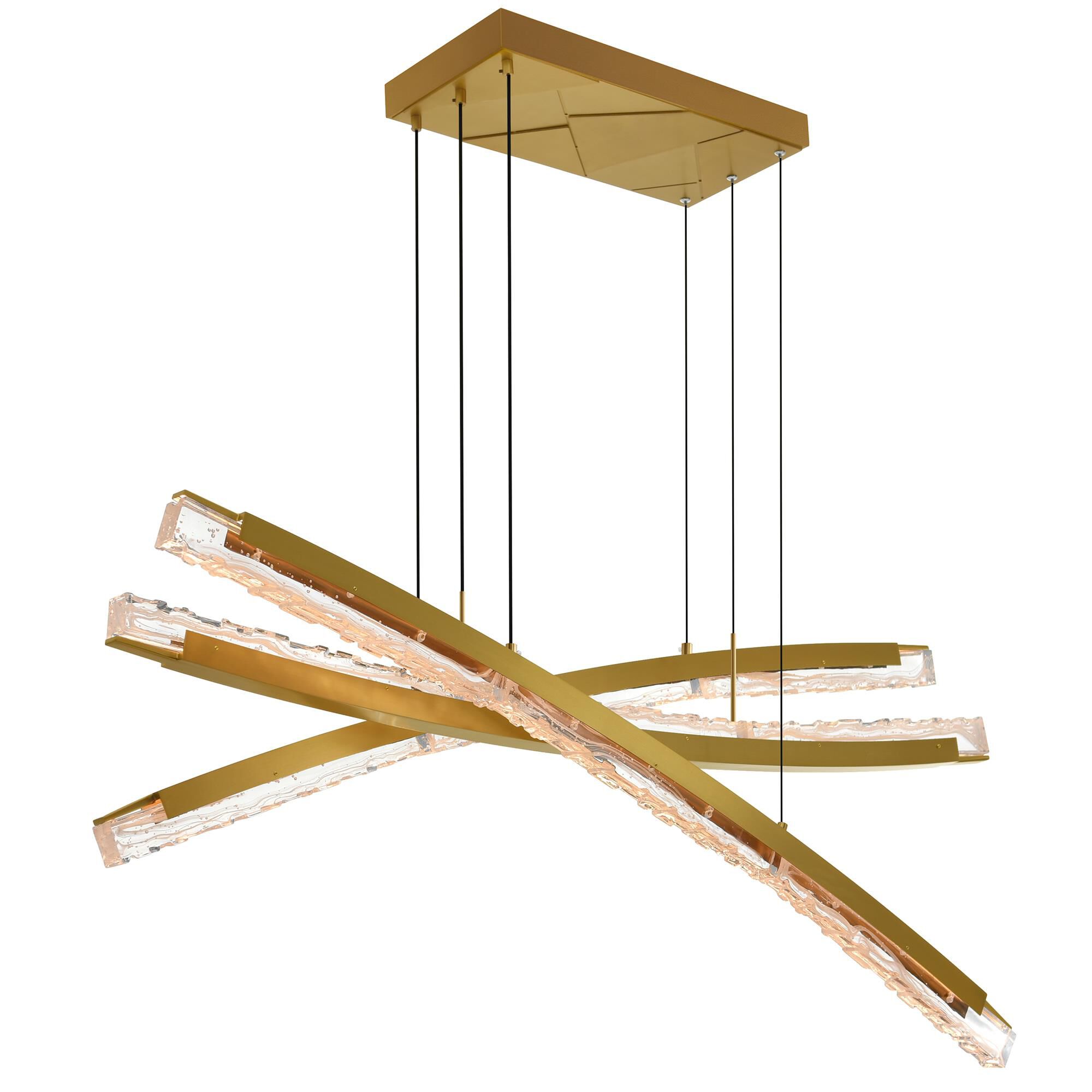 Shown in Brass finish and Clear glass