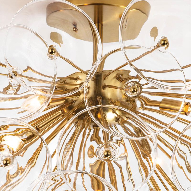 Poppy 35 Inch 5 Light Flush Mount by Regina Andrew