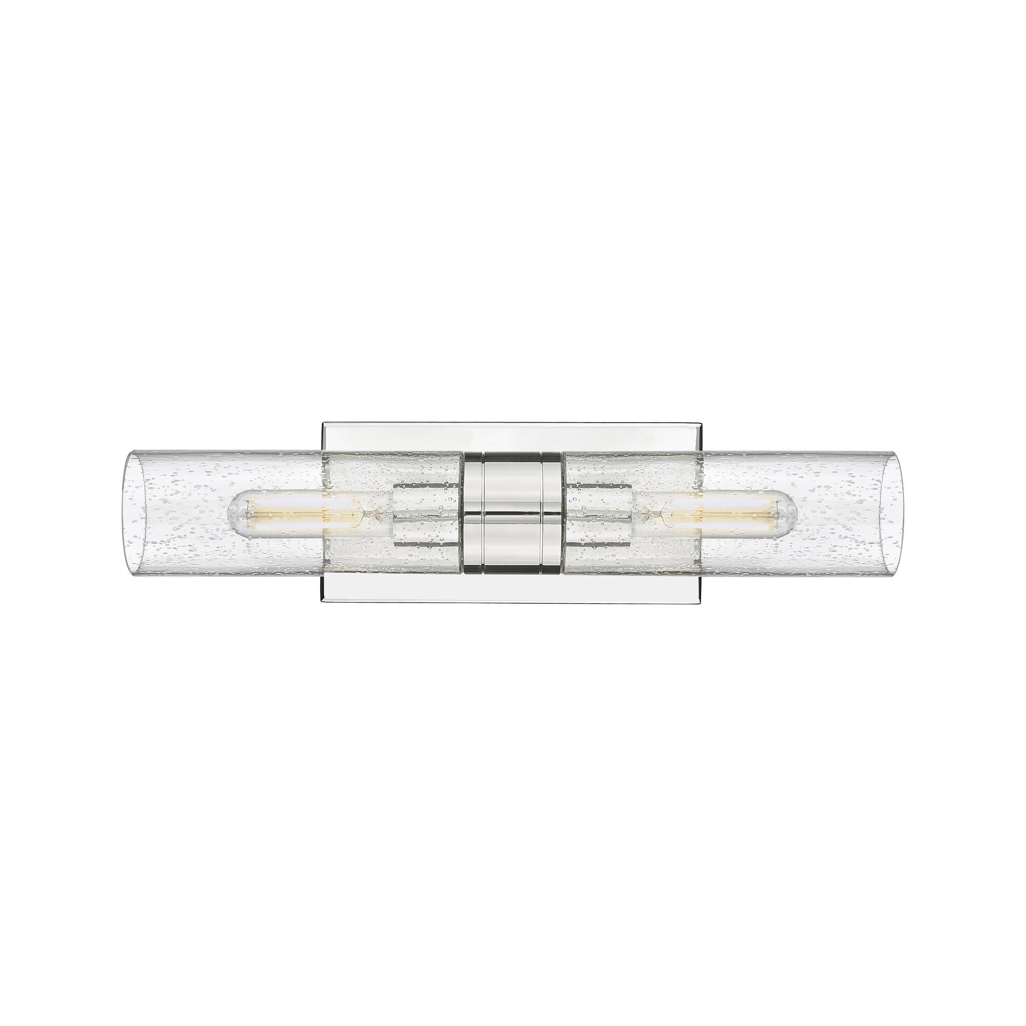 Shown in Polished Nickel finish and Seedy glass