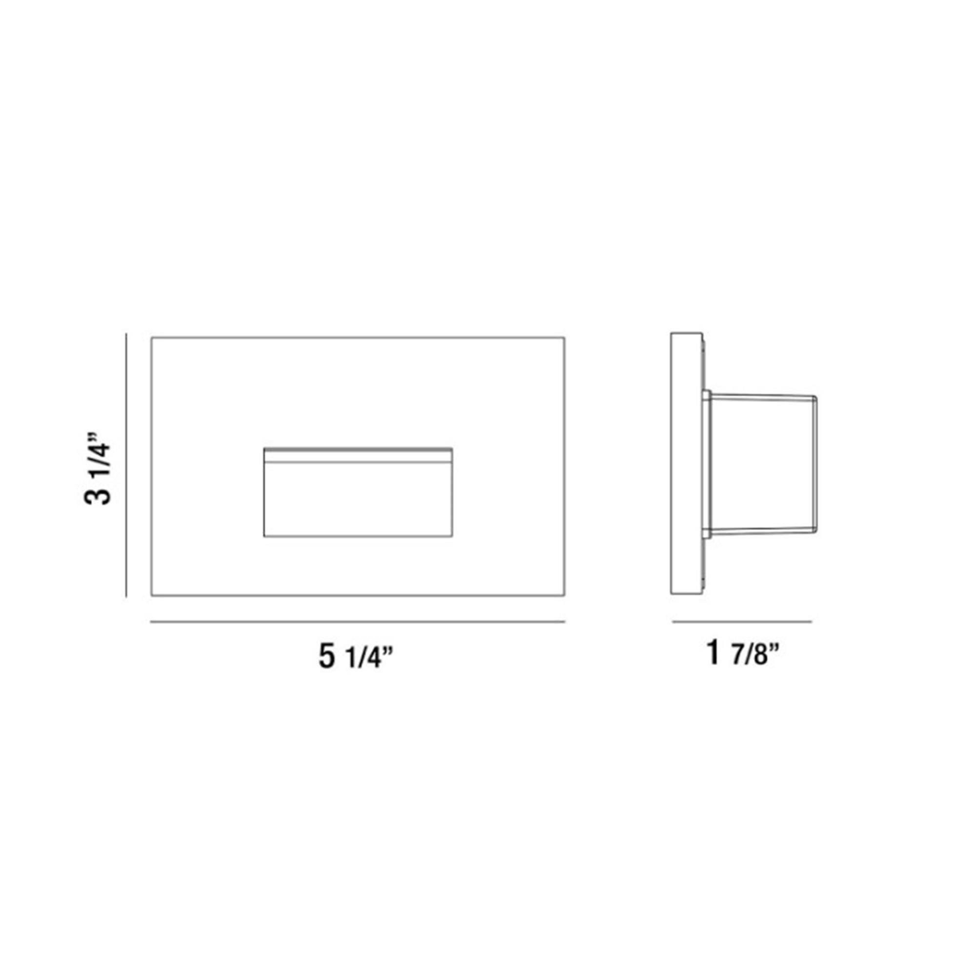 Shown in White finish and Horizontal Recessed shade and Glass accent
