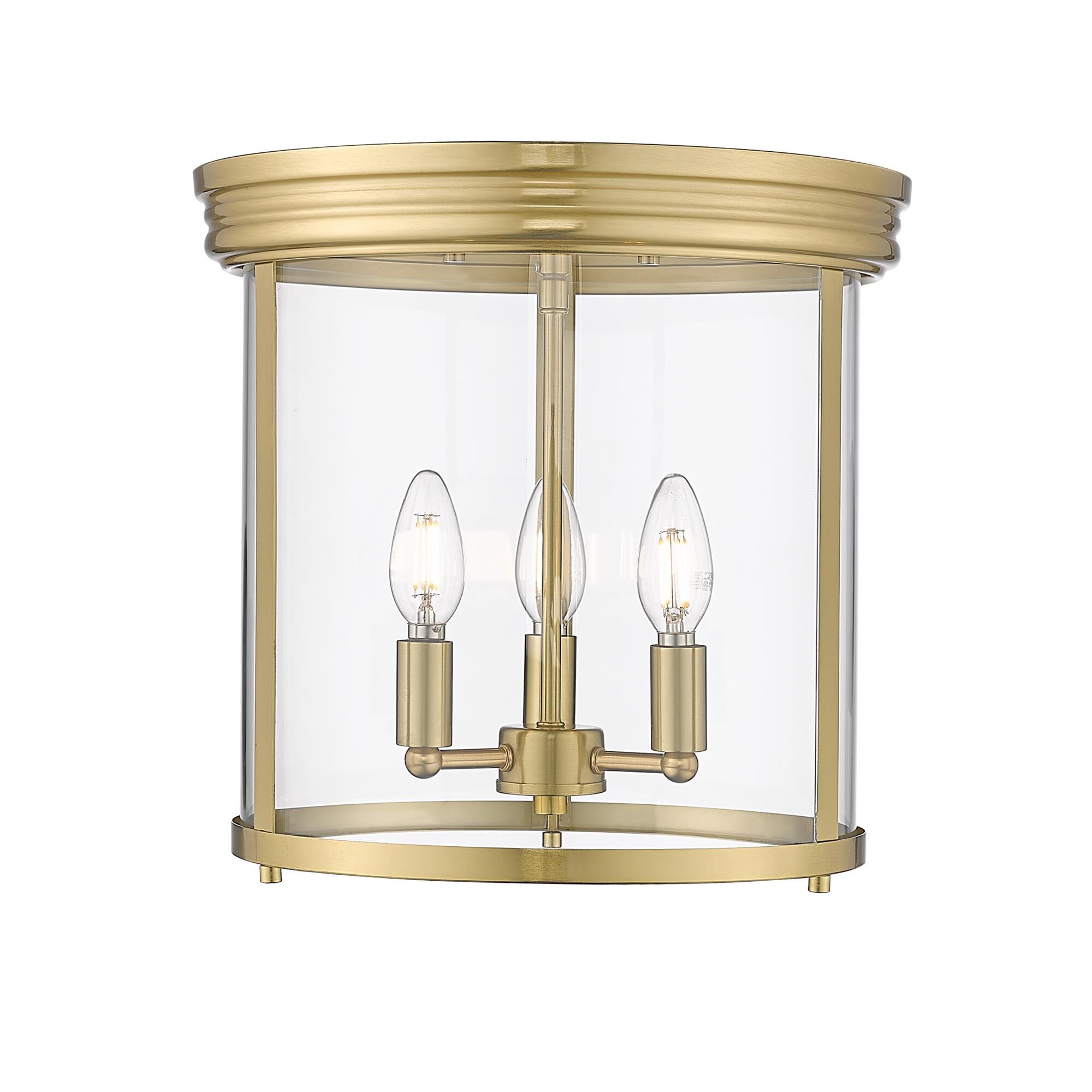 Shown in Luxe Gold finish and Clear glass and Clear shade