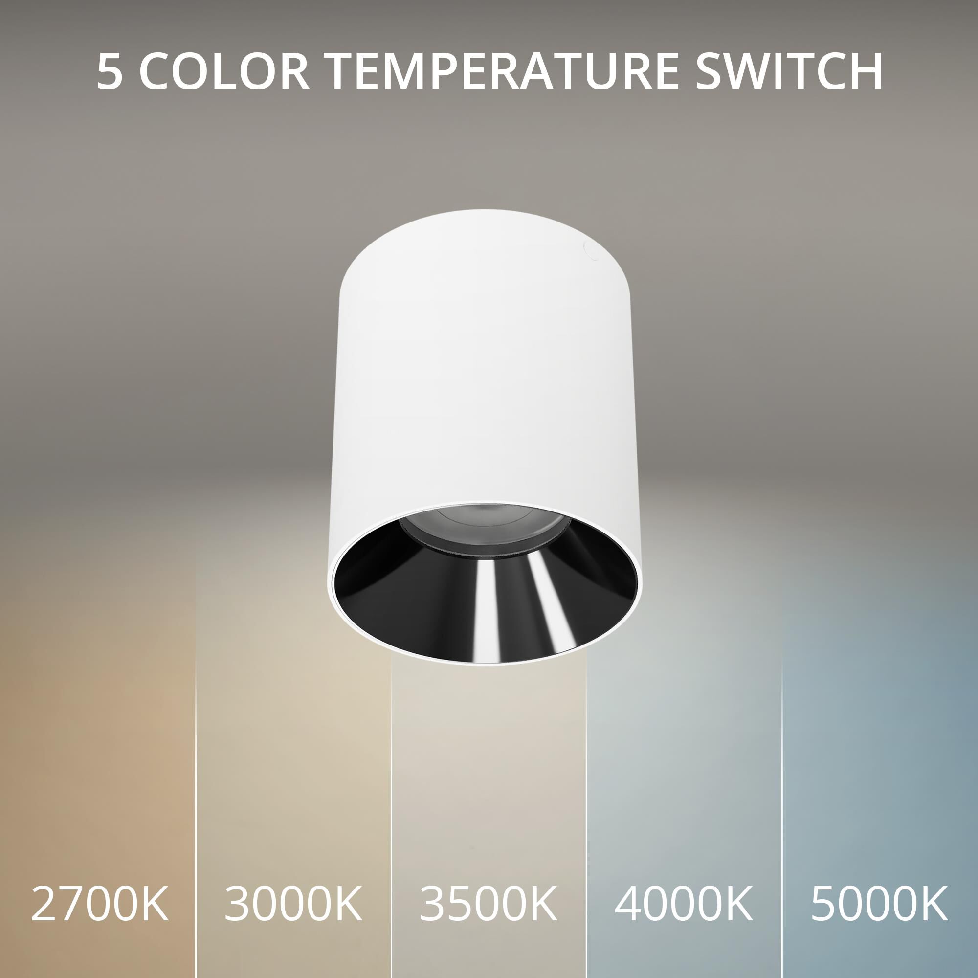 Shown in White and Black finish