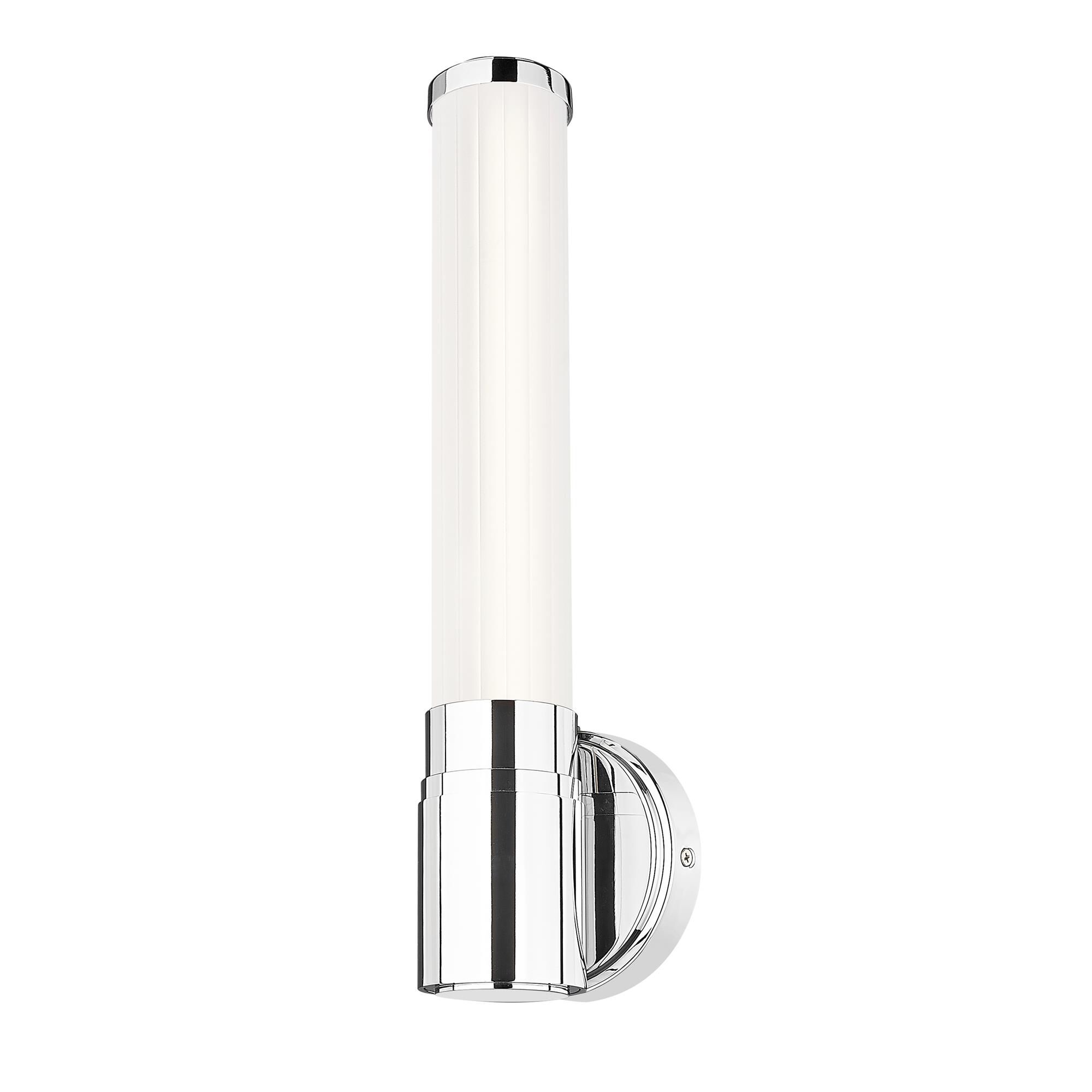 Shown in Chrome finish and Opal White glass and Opal White shade