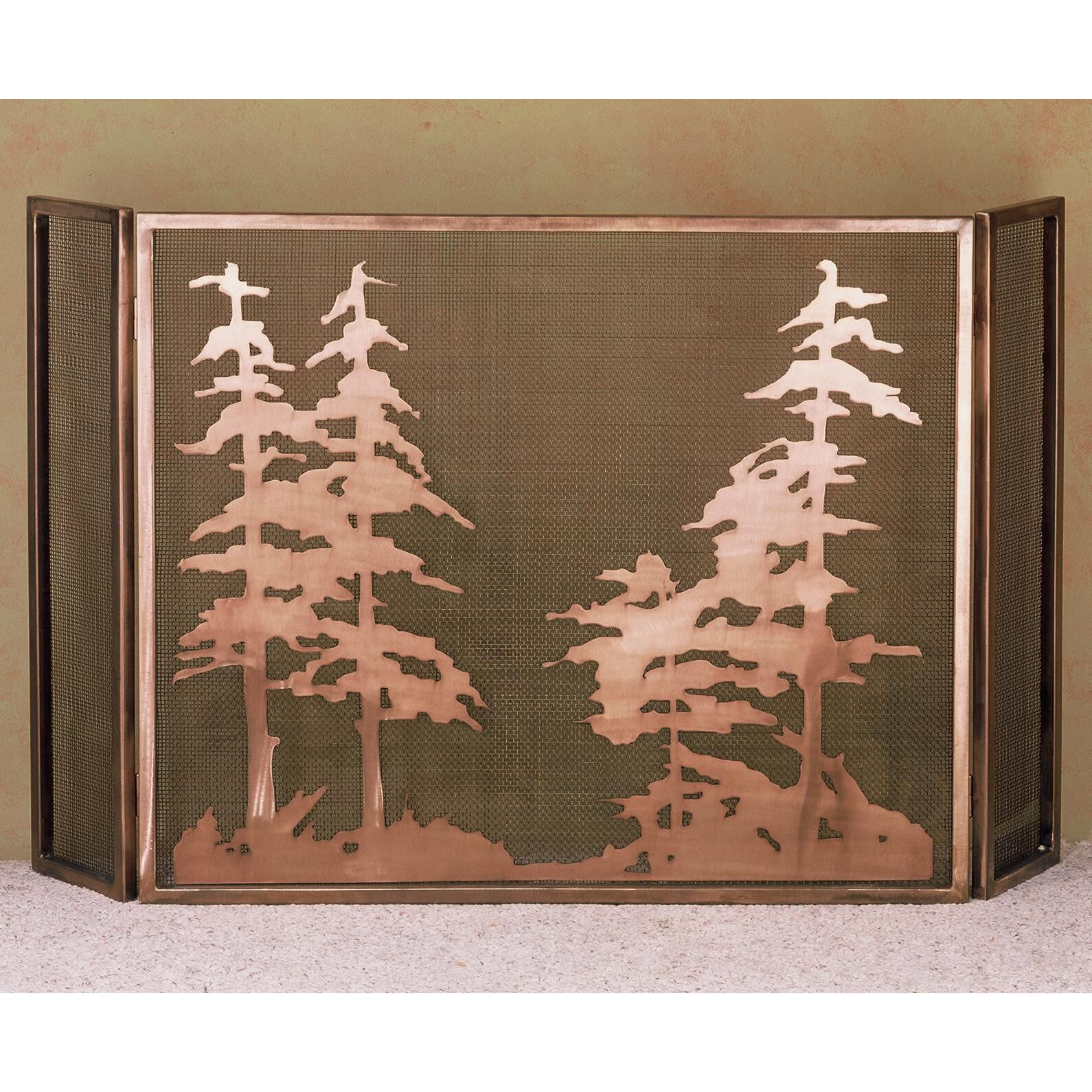 Tall Pines Fireplace Screen by Meyda Lighting