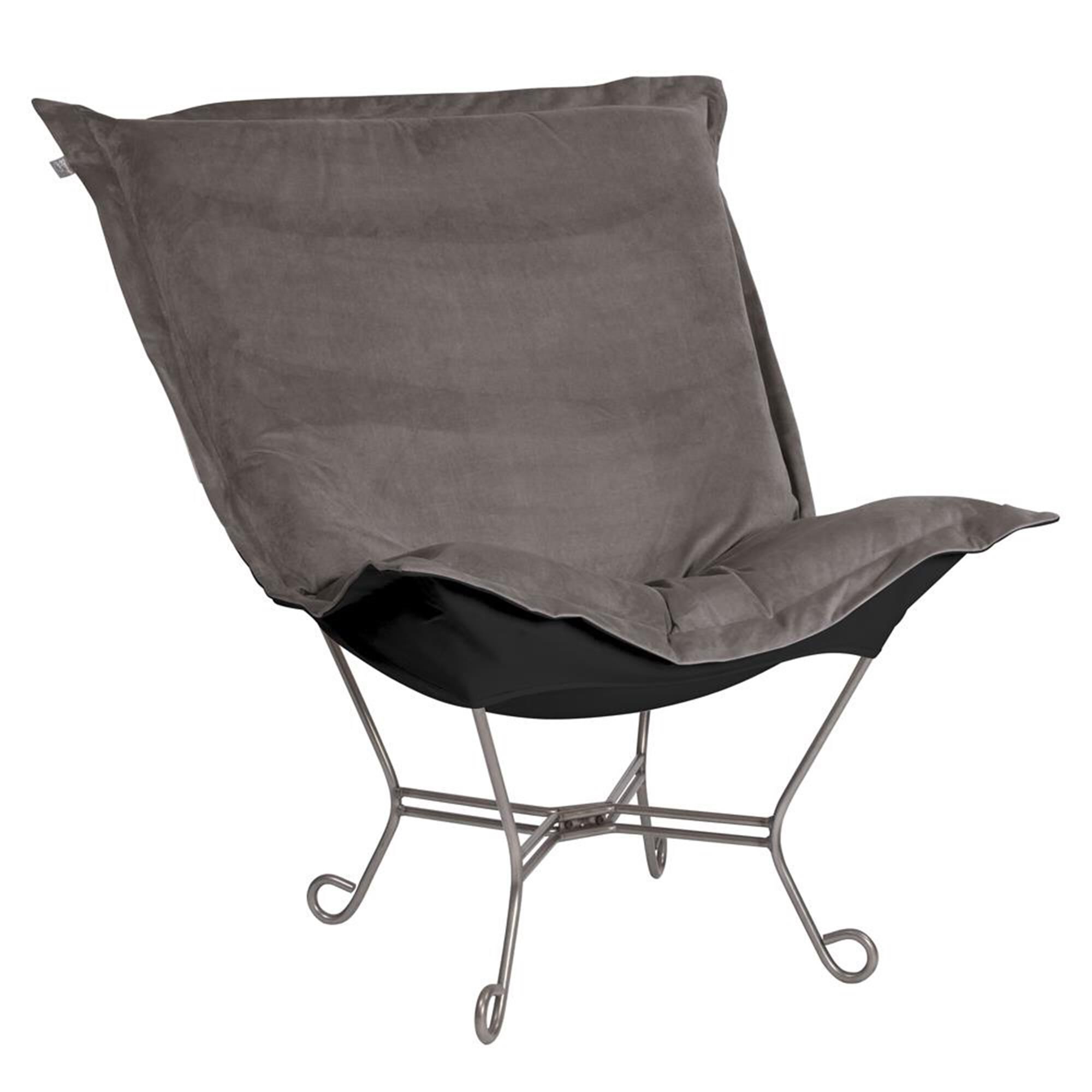 Scroll Puff Side Chair by Howard Elliott Collection