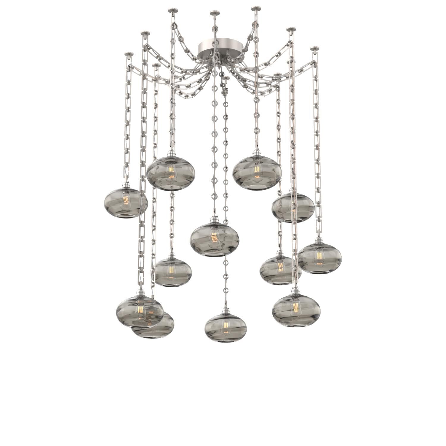 Shown in Beige Silver finish and Smoke glass
