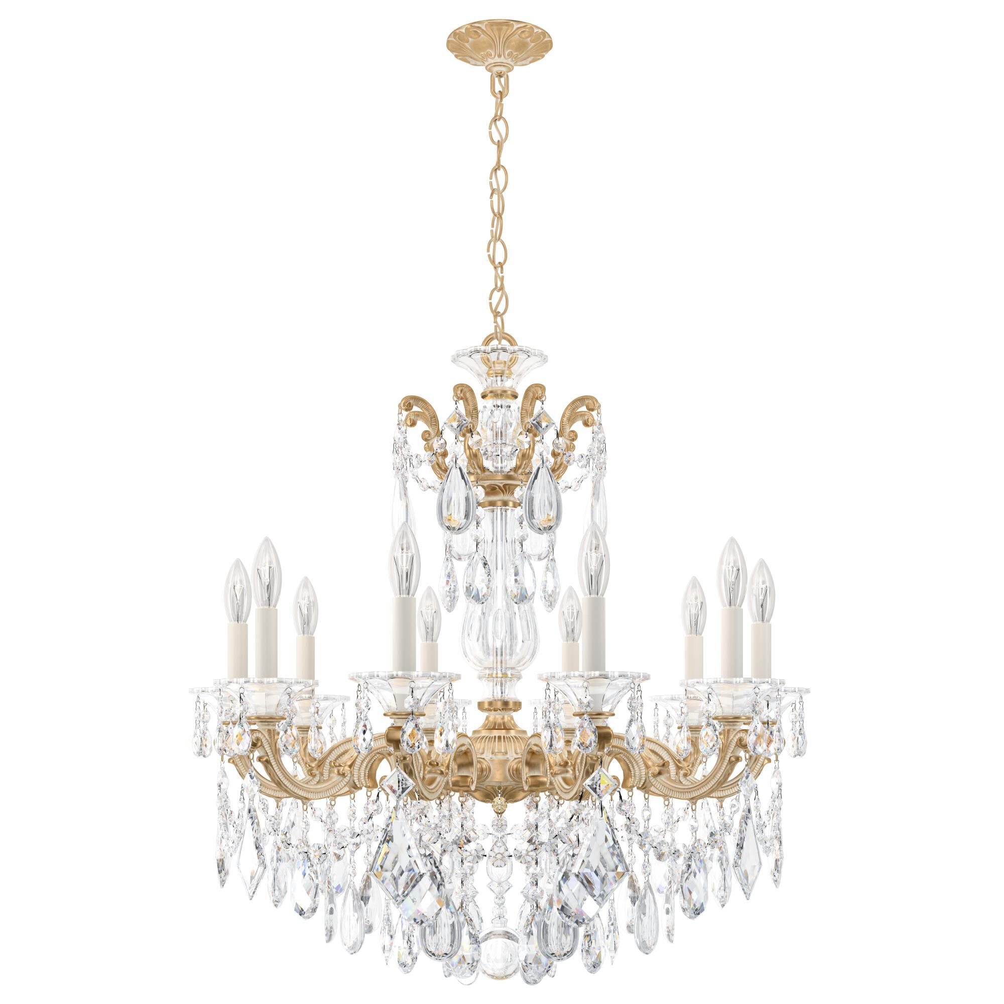 La Scala 28 Inch 10 Light Chandelier by Schonbek