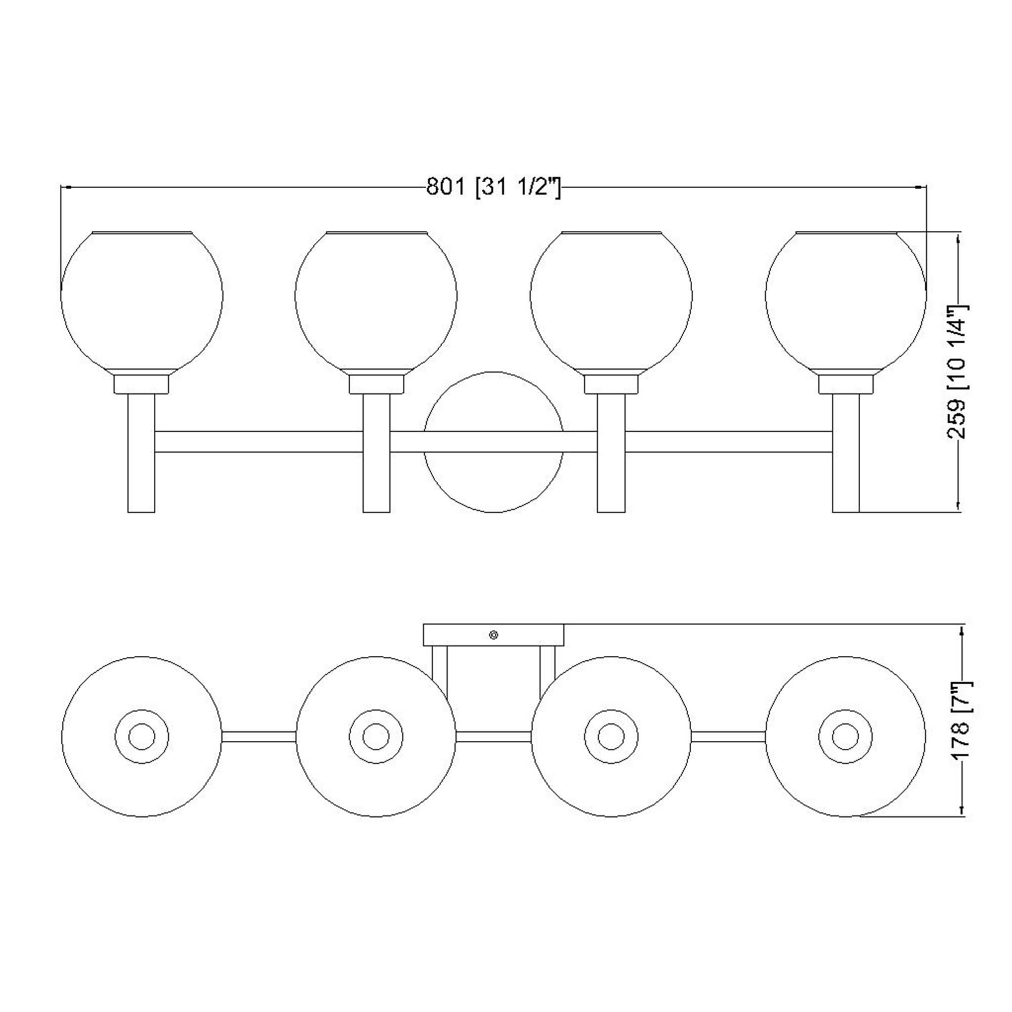 Sutton 31 Inch 4 Light Bath Vanity Light by Z-Lite