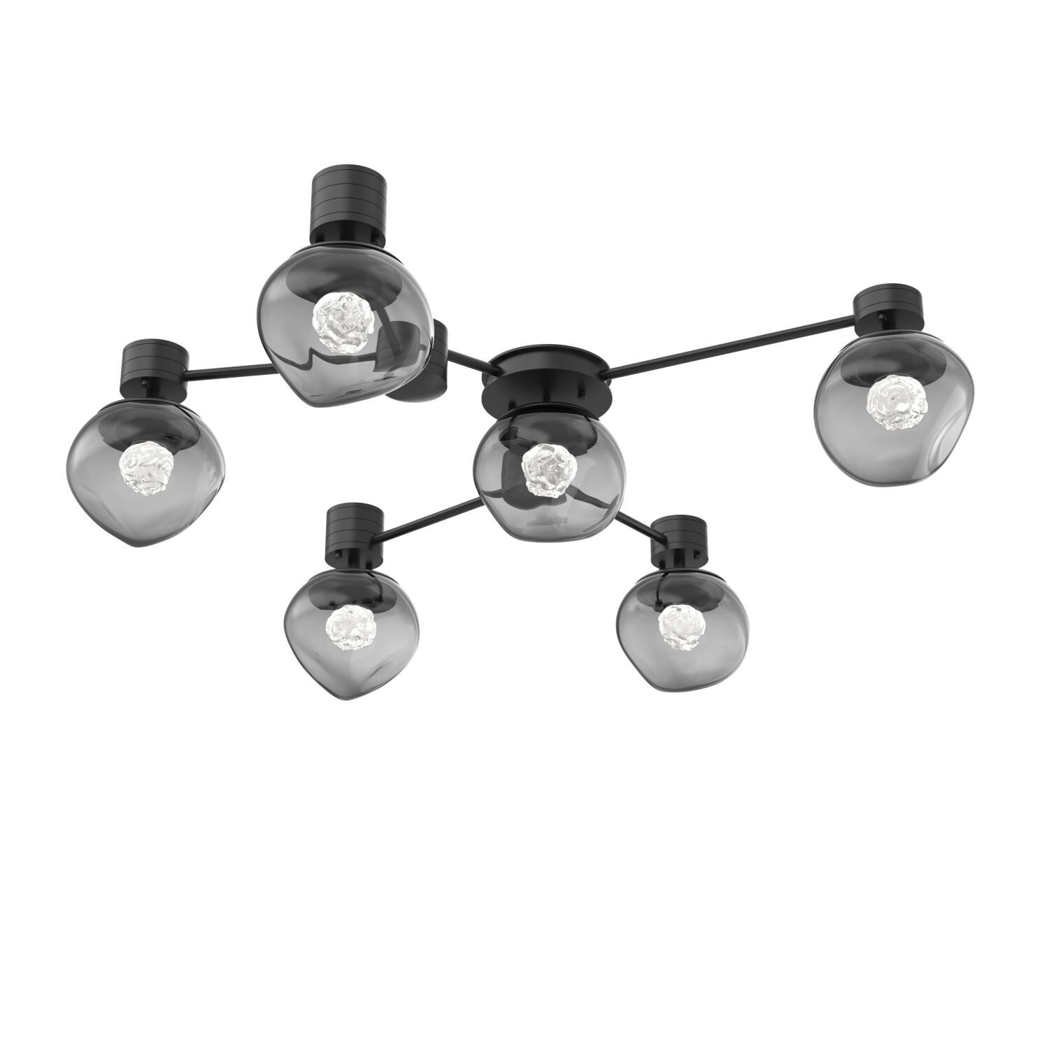 Levi Wilson Luna 37 Inch Semi Flush Mount by Hammerton Studio