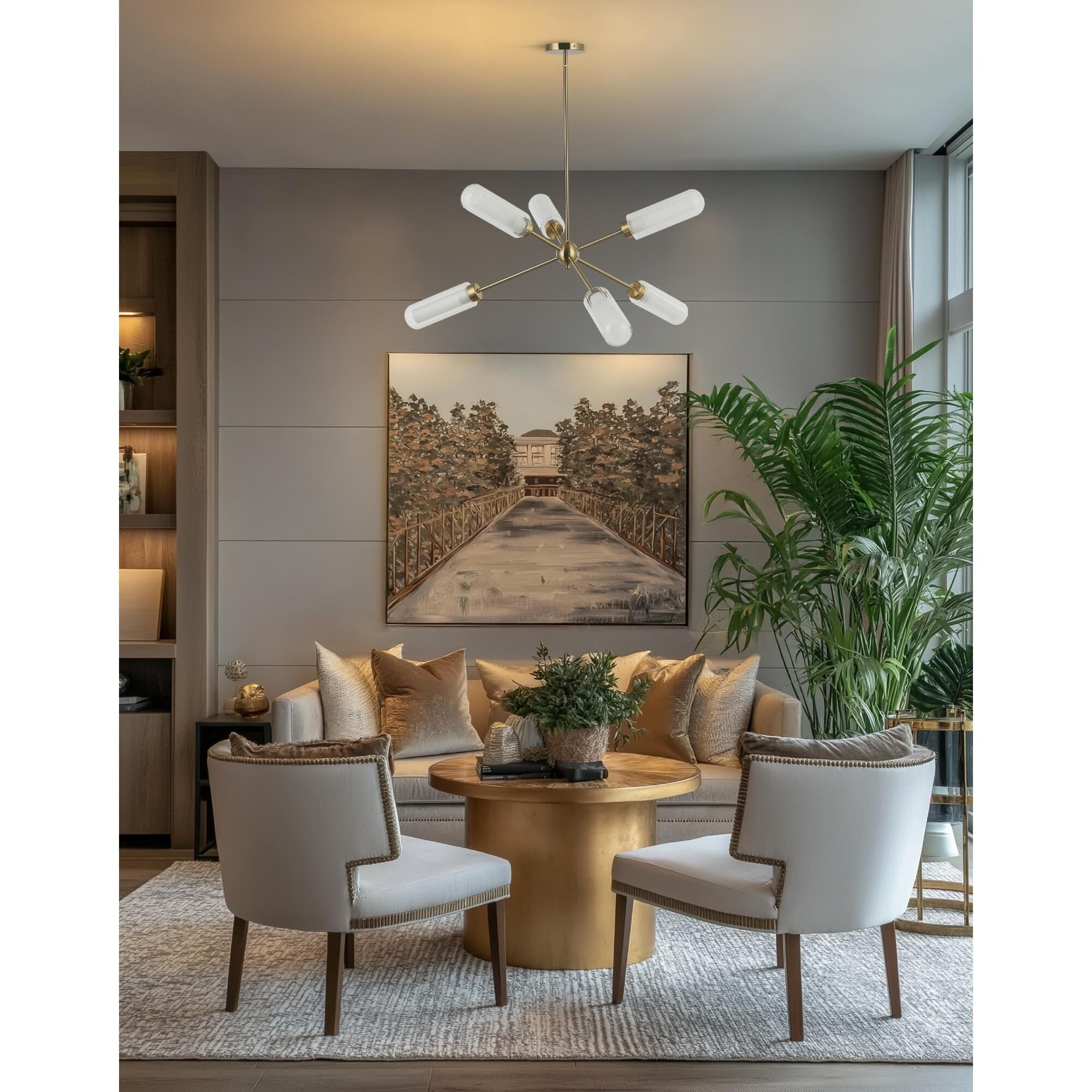 Balbina 40 Inch Chandelier by Dainolite