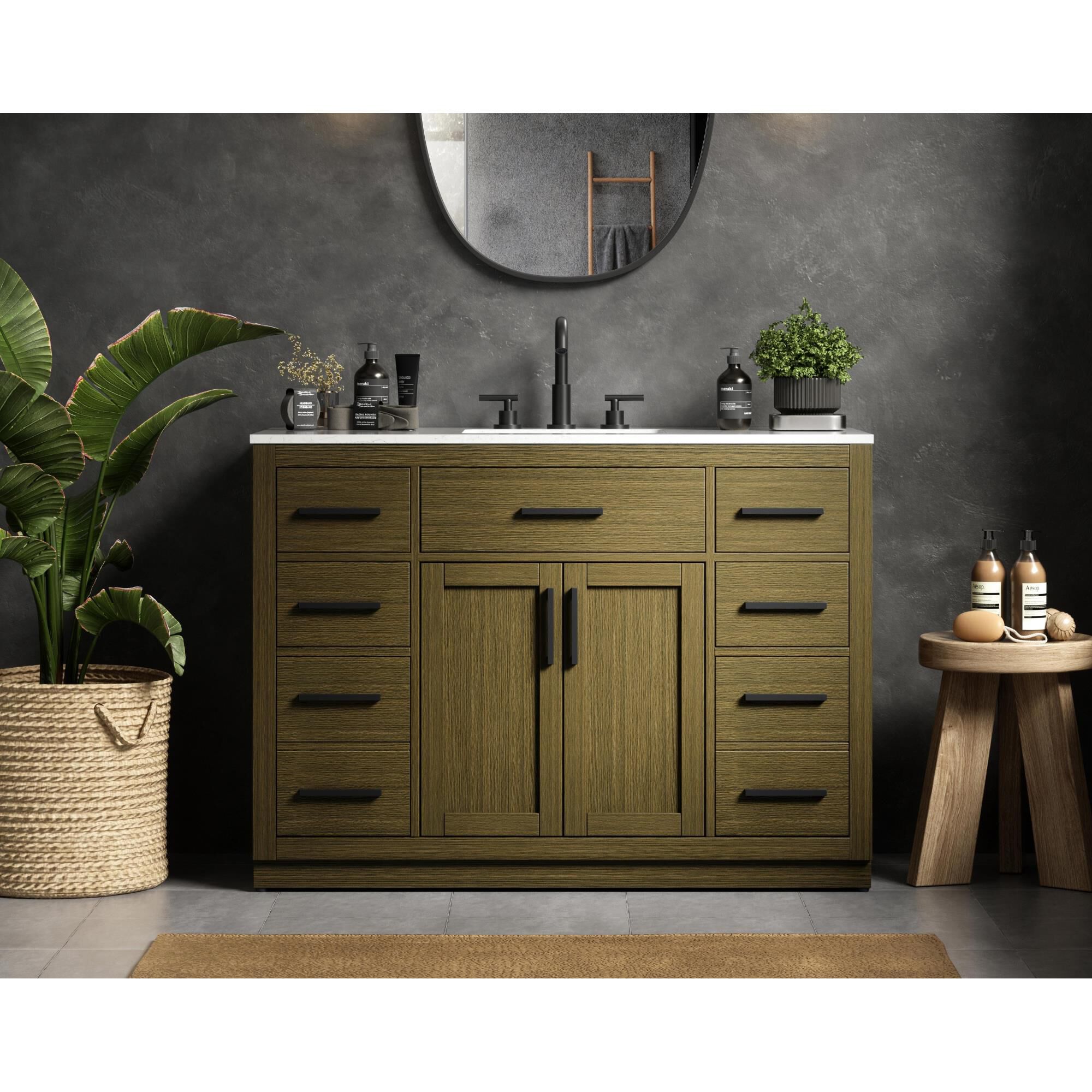 Shown in Chestnut Brown finish