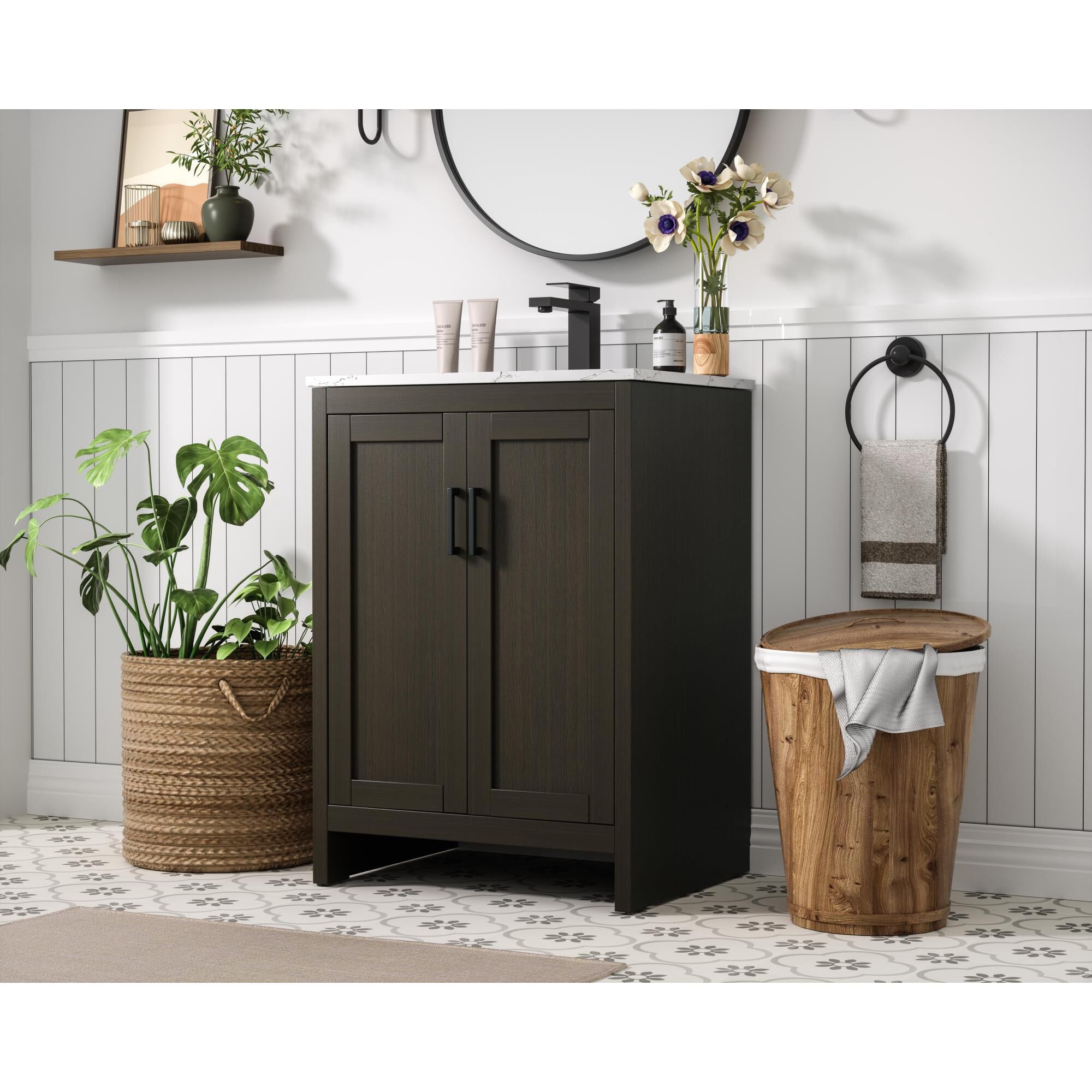 Shown in Mocha Brown finish