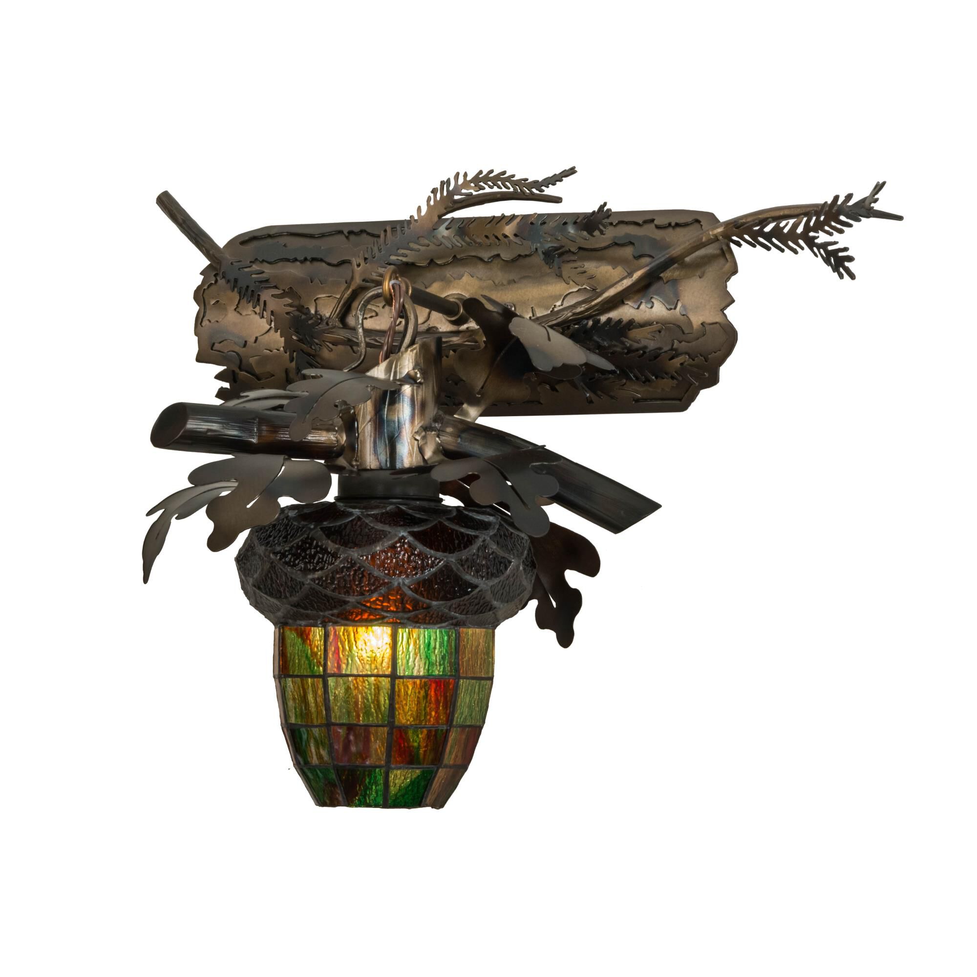 Oak Leaf And Acorn 20 Inch Wall Sconce by Meyda Lighting