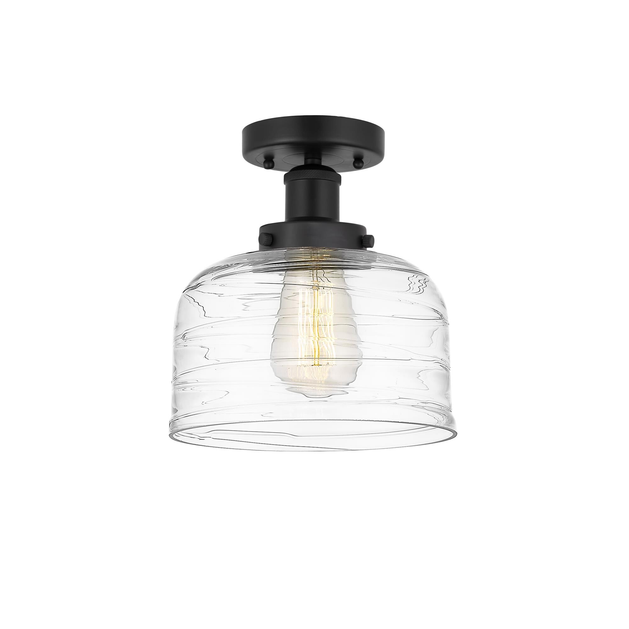 Shown in Matte Black, Plated Smoke finish and Plated Smoke glass and Plated Smoke Glass shade
