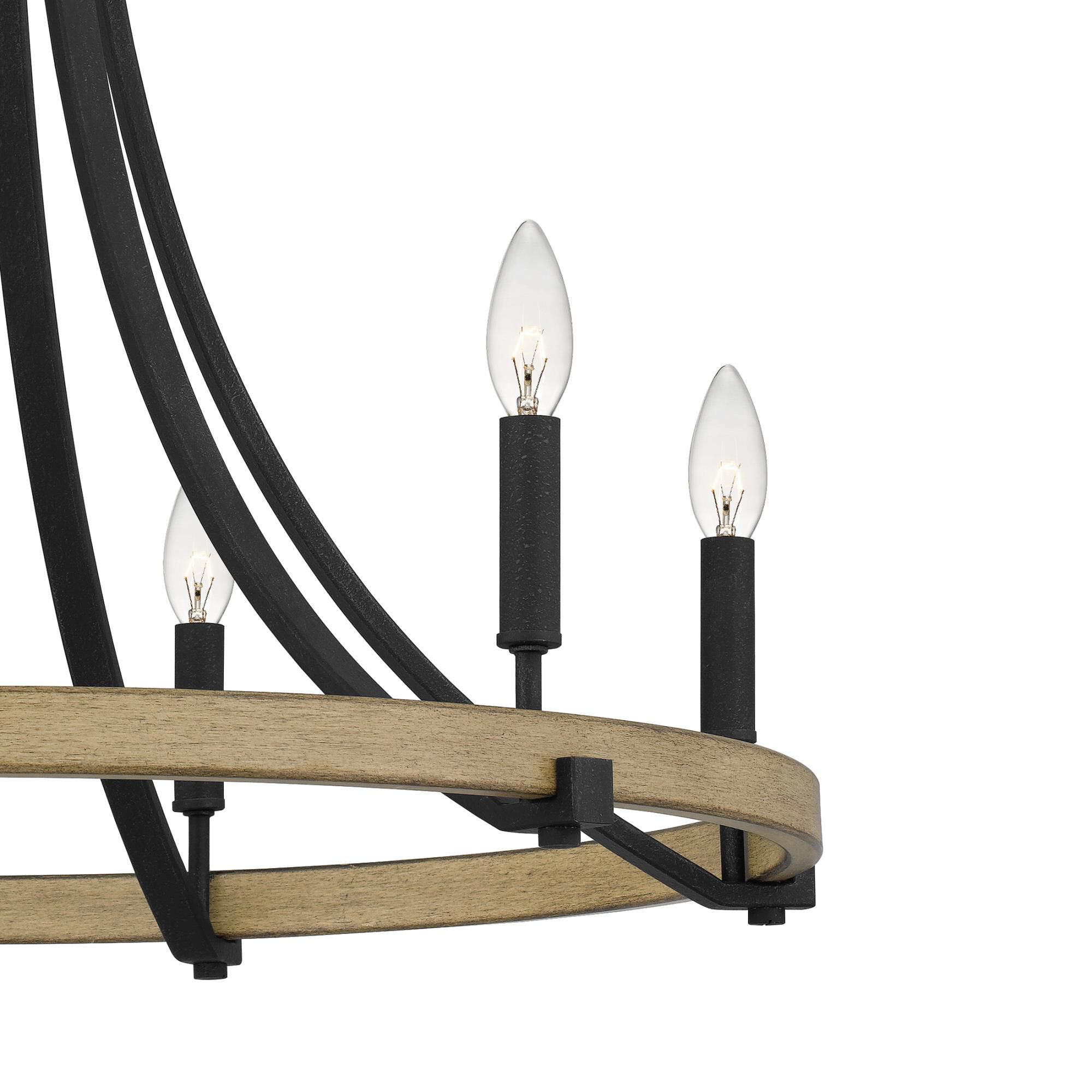 Colombes 28 Inch 6 Light Chandelier by Quoizel