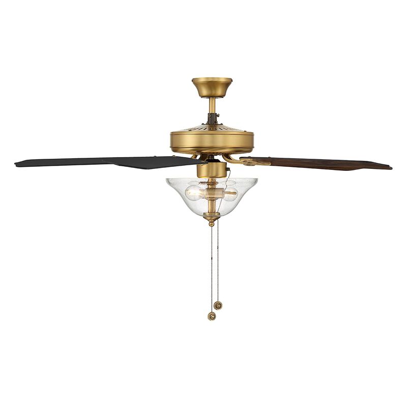52 Inch Ceiling Fan with Light Kit by Meridian Lighting