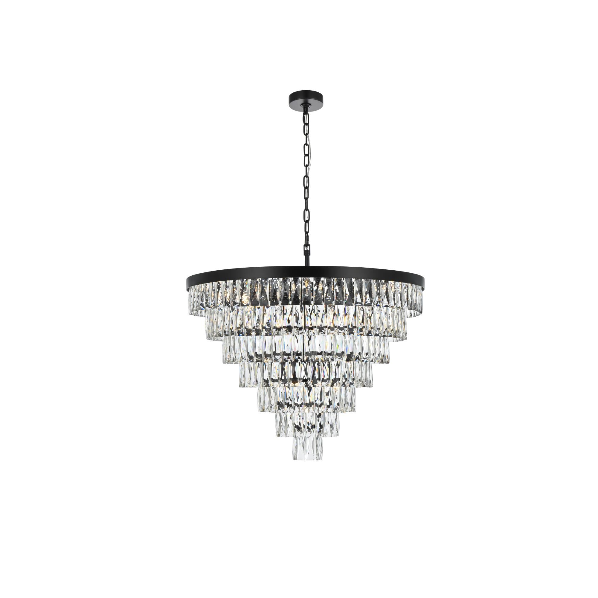 Josephine 32 Inch Chandelier by Elegant Lighting