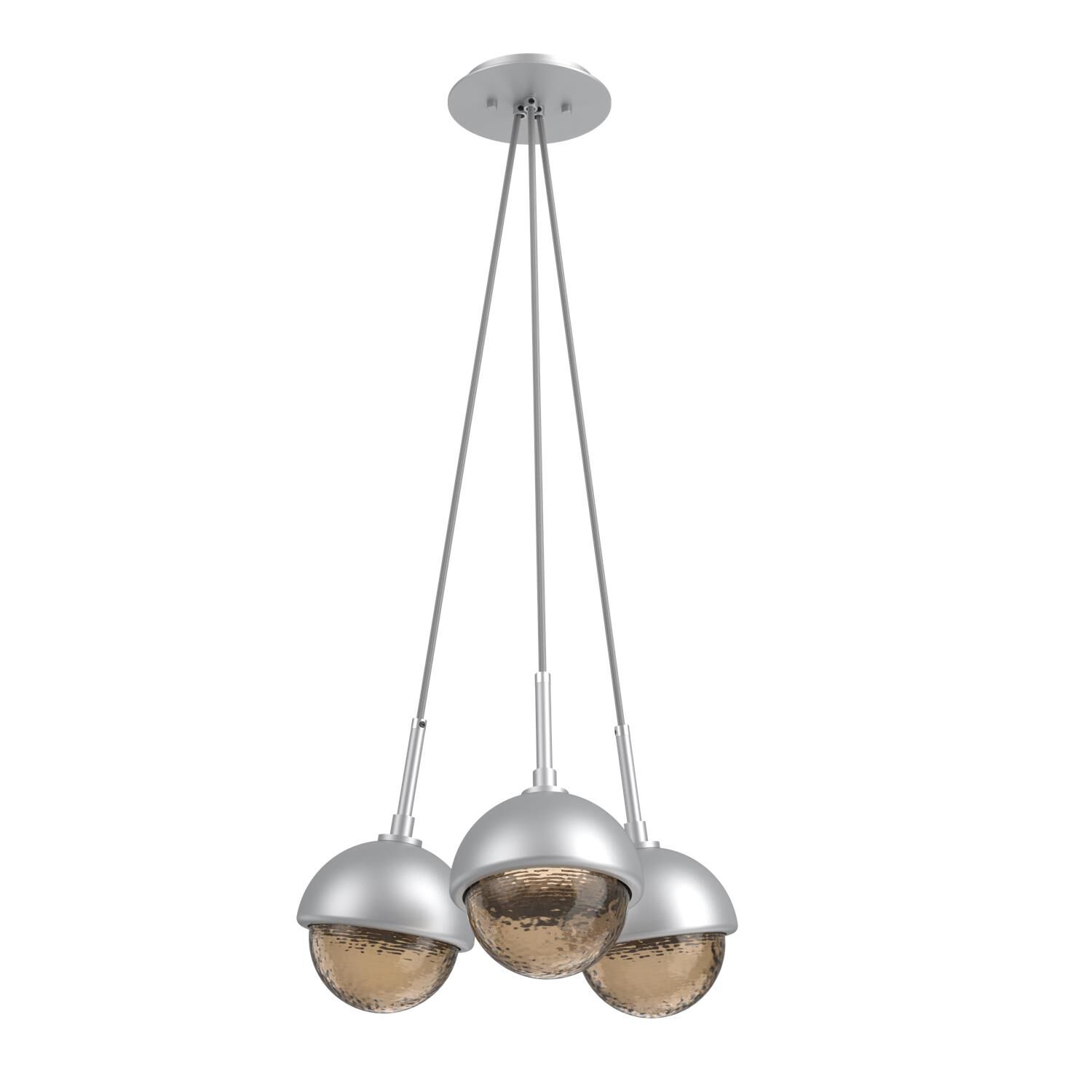 Levi Wilson Cabochon 13 Inch Multi Pendant Light by Hammerton Studio