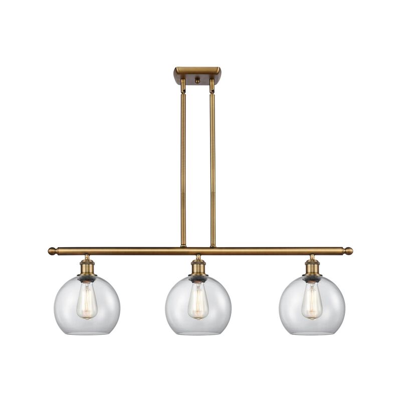 Bruno Marashlian Athens 36 Inch 3 Light Linear Suspension Light by Innovations Lighting