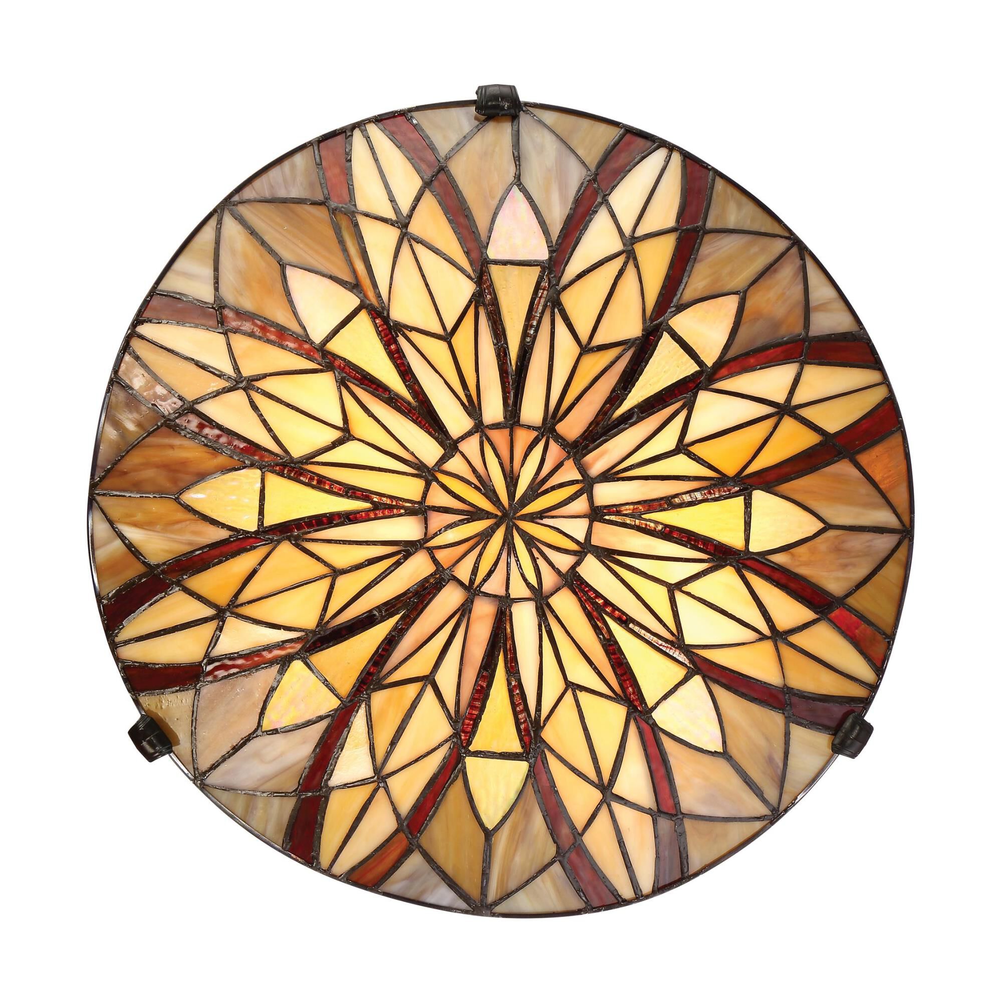 Victory 16 Inch 2 Light Flush Mount by Quoizel