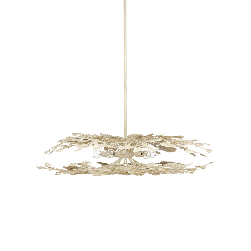 Maidenhair 40 Inch 5 Light Semi Flush Mount by Currey & Company