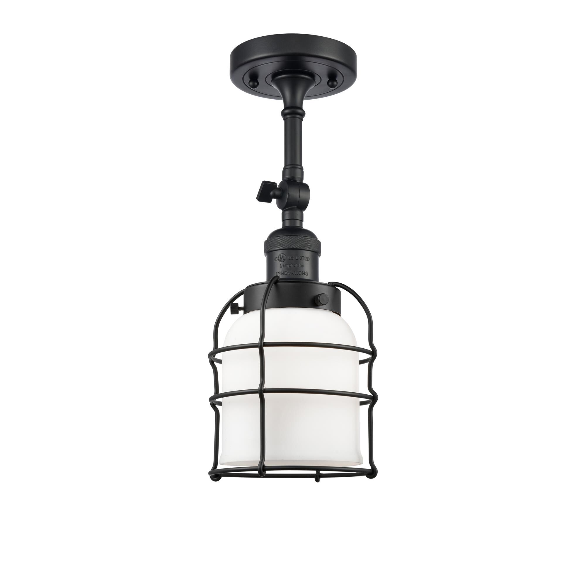 Shown in Matte Black finish and Matte White Cased glass and No Accent accent