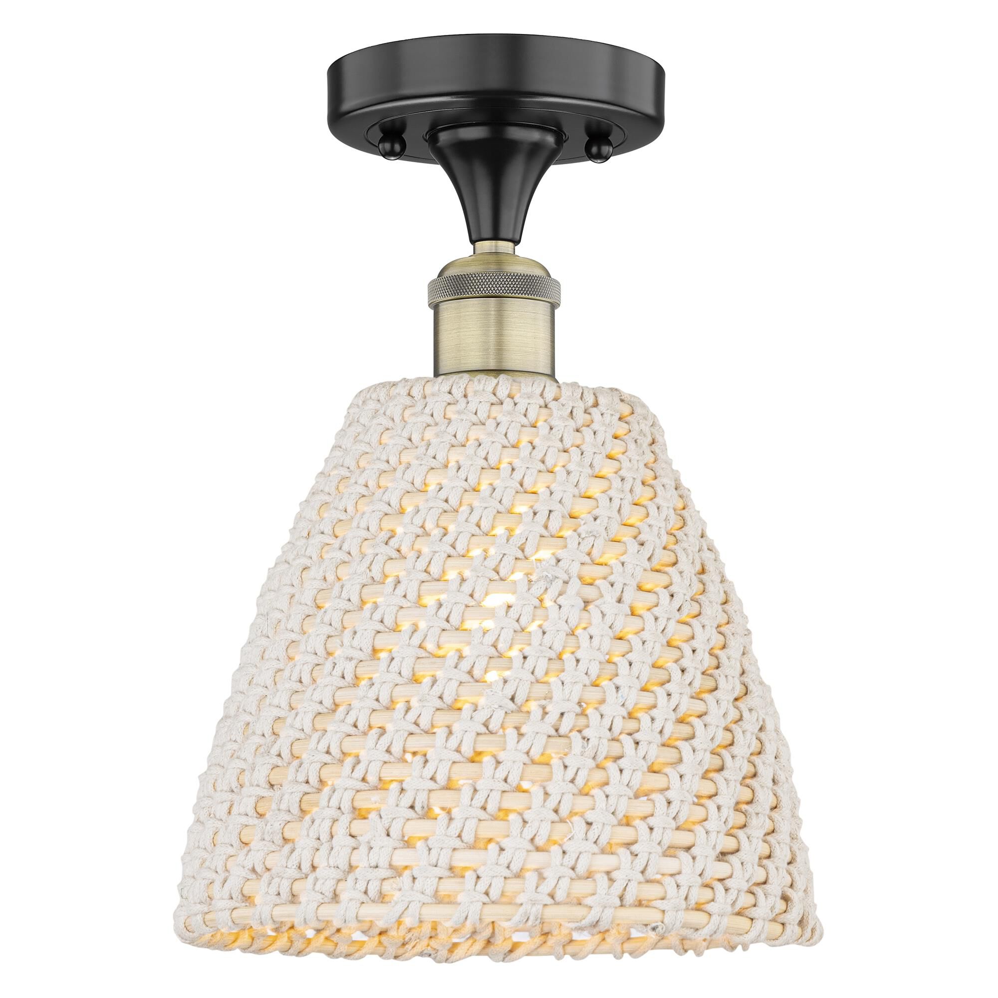 Bruno Marashlian Bristol Natural 9 Inch Semi Flush Mount by Innovations Lighting