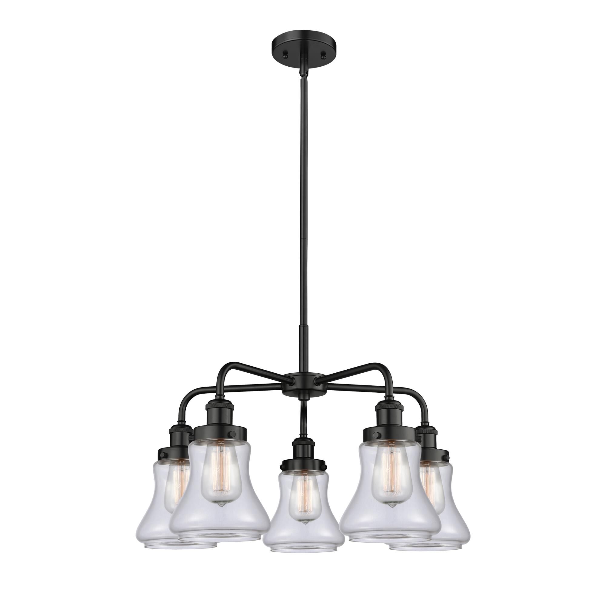 Shown in Matte Black finish and Clear glass