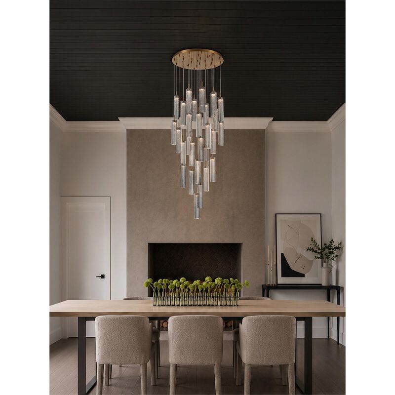 Addis 26 Inch Multi Light Pendant by Crystorama