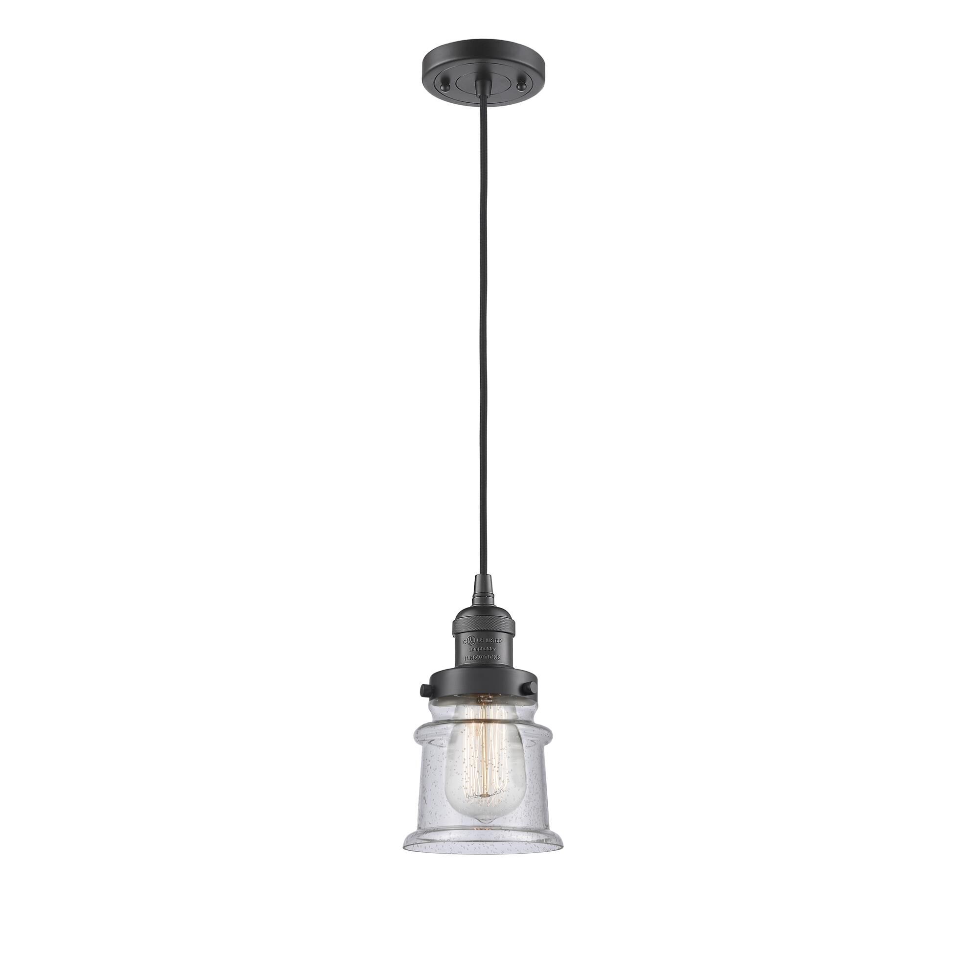 Shown in Oil Rubbed Bronze finish and Seedy glass