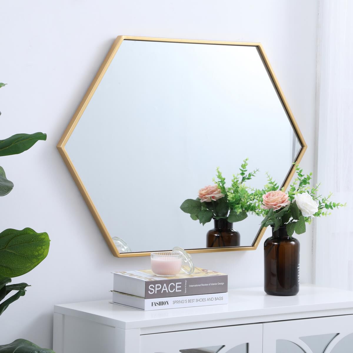 Shown in Brass finish