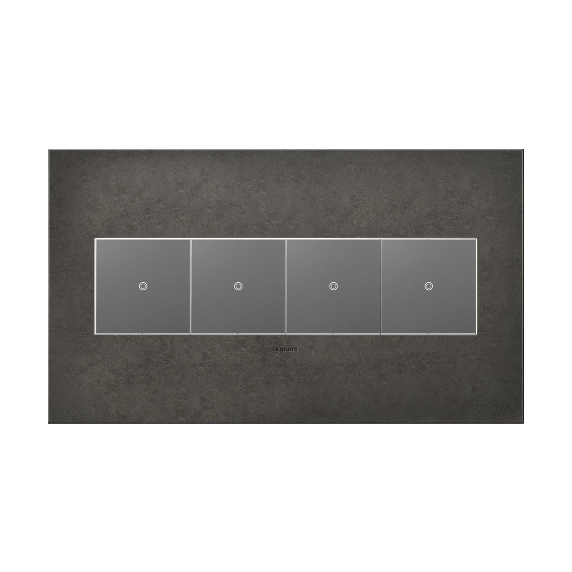 adorne Cast Metals 4 Gang Wall Plate by Legrand