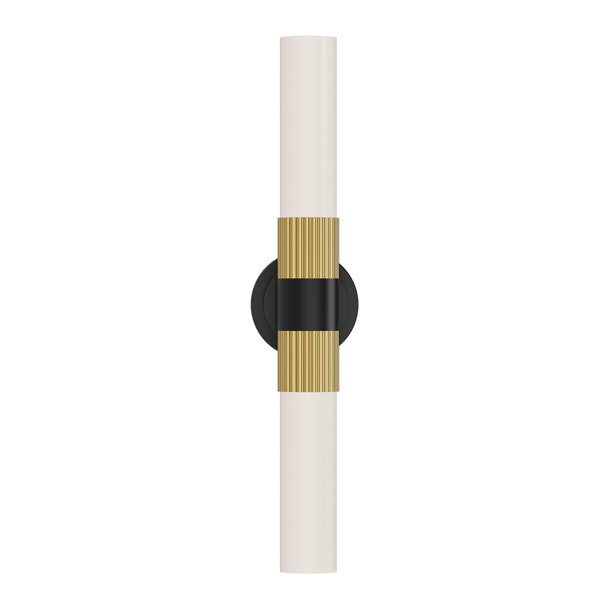Shown in Matte Black/Brushed Gold finish