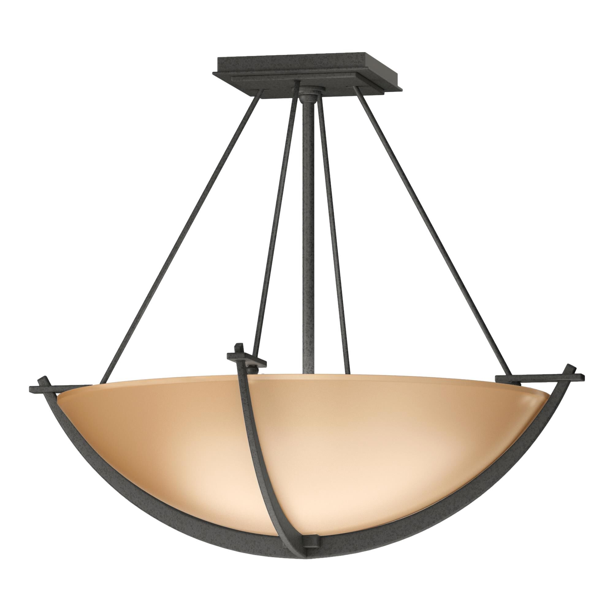 Compass 18 Inch 3 Light Semi Flush Mount by Hubbardton Forge
