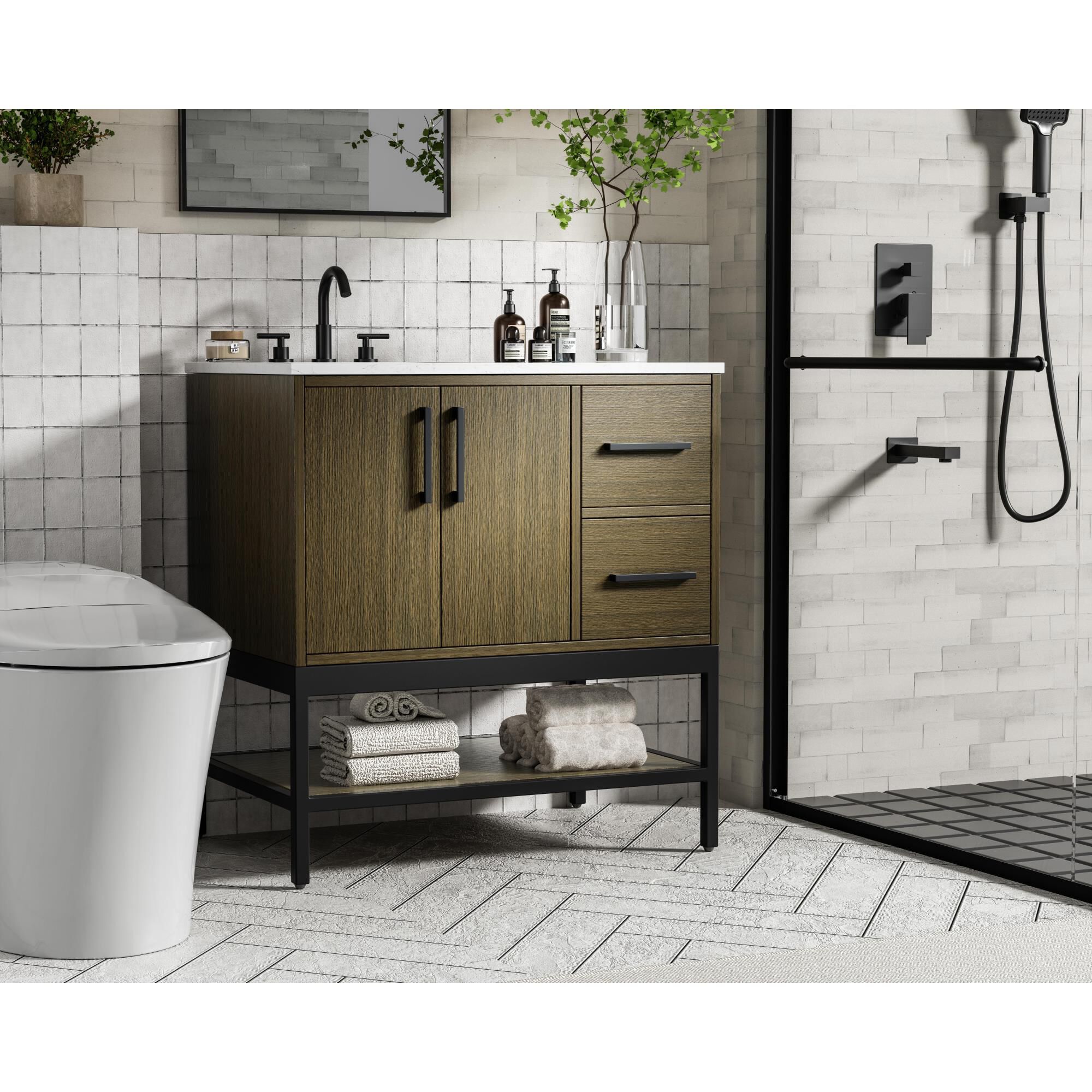 Shown in Chestnut Brown finish