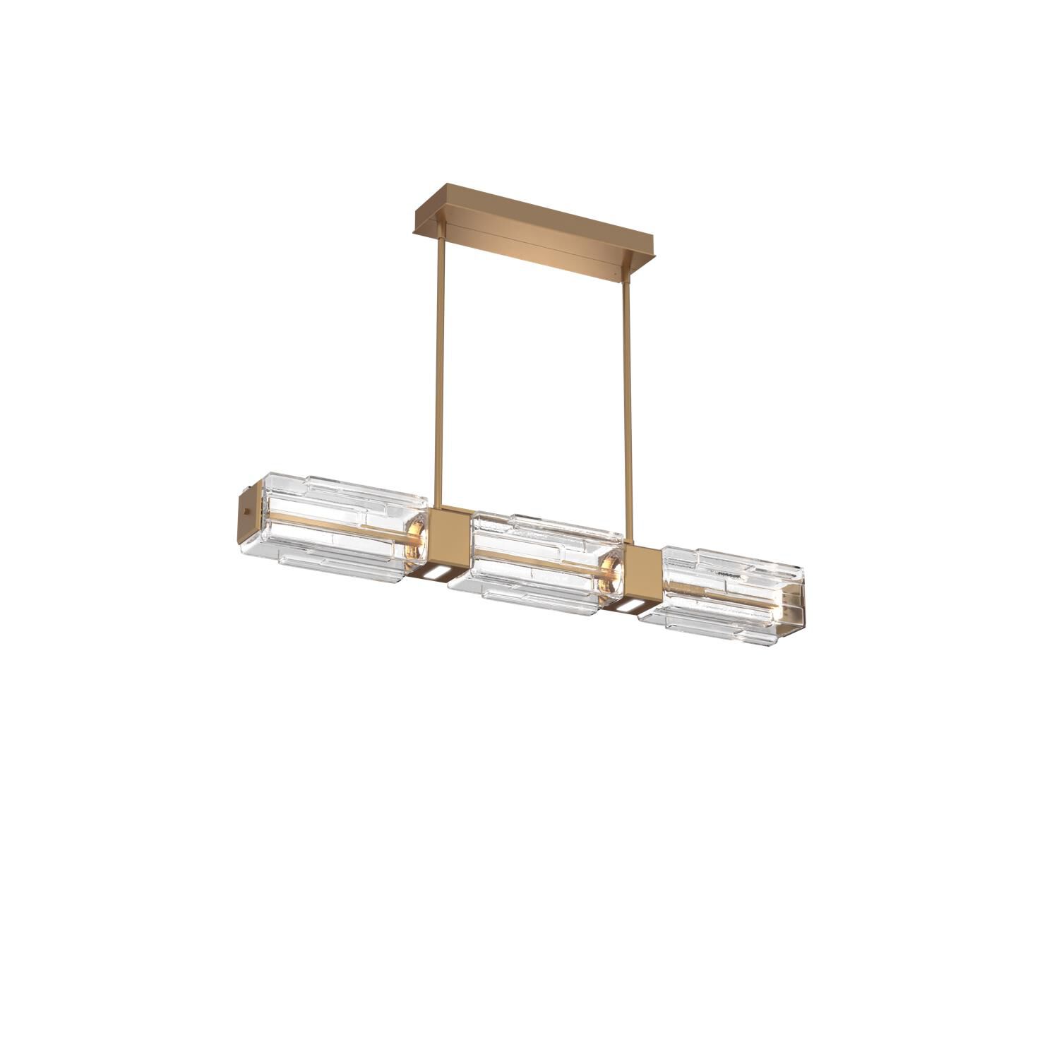 Levi Wilson Ledgestone 41 Inch 16 Light LED Linear Suspension Light by Hammerton Studio