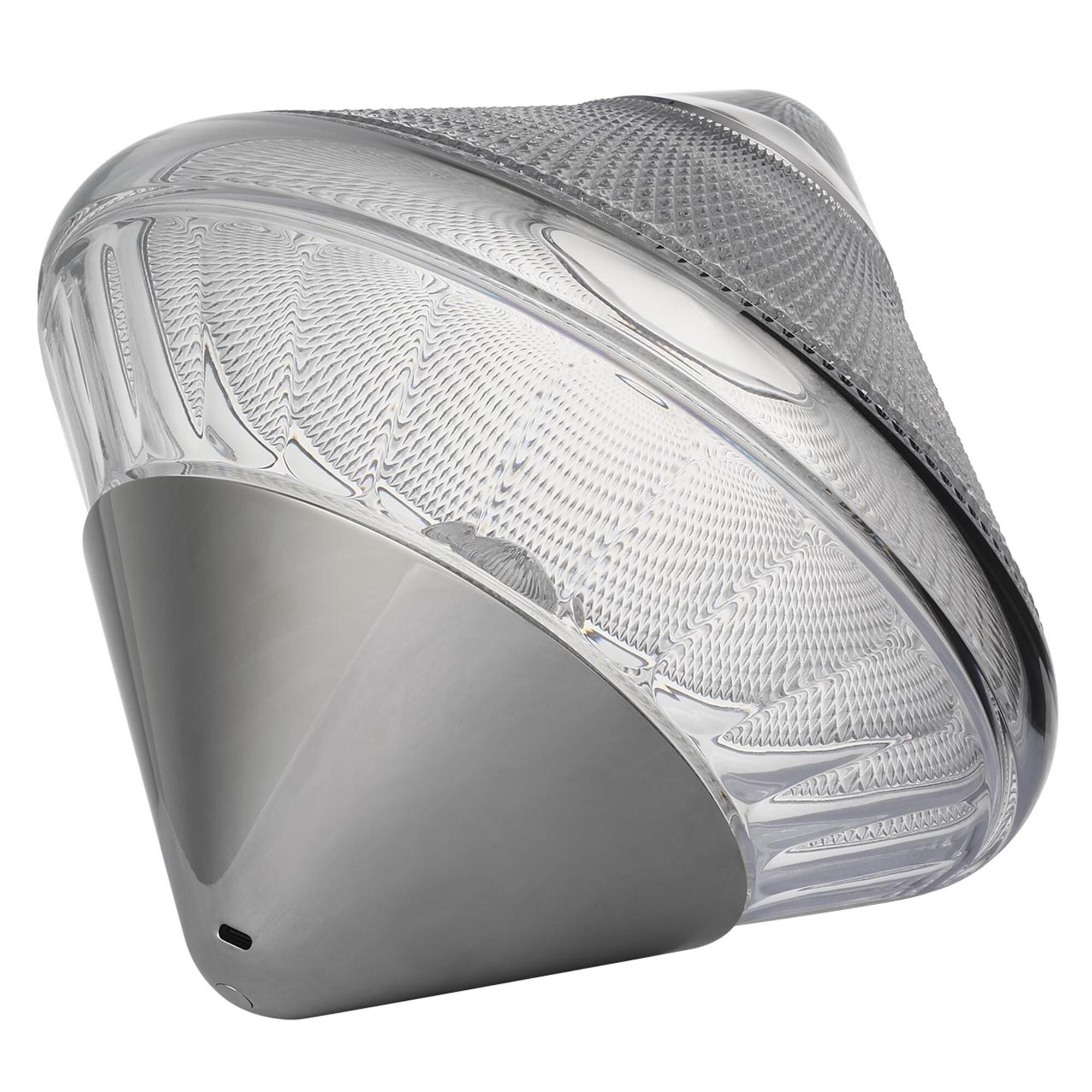 Shown in Polished Nickel finish and Clear crystal