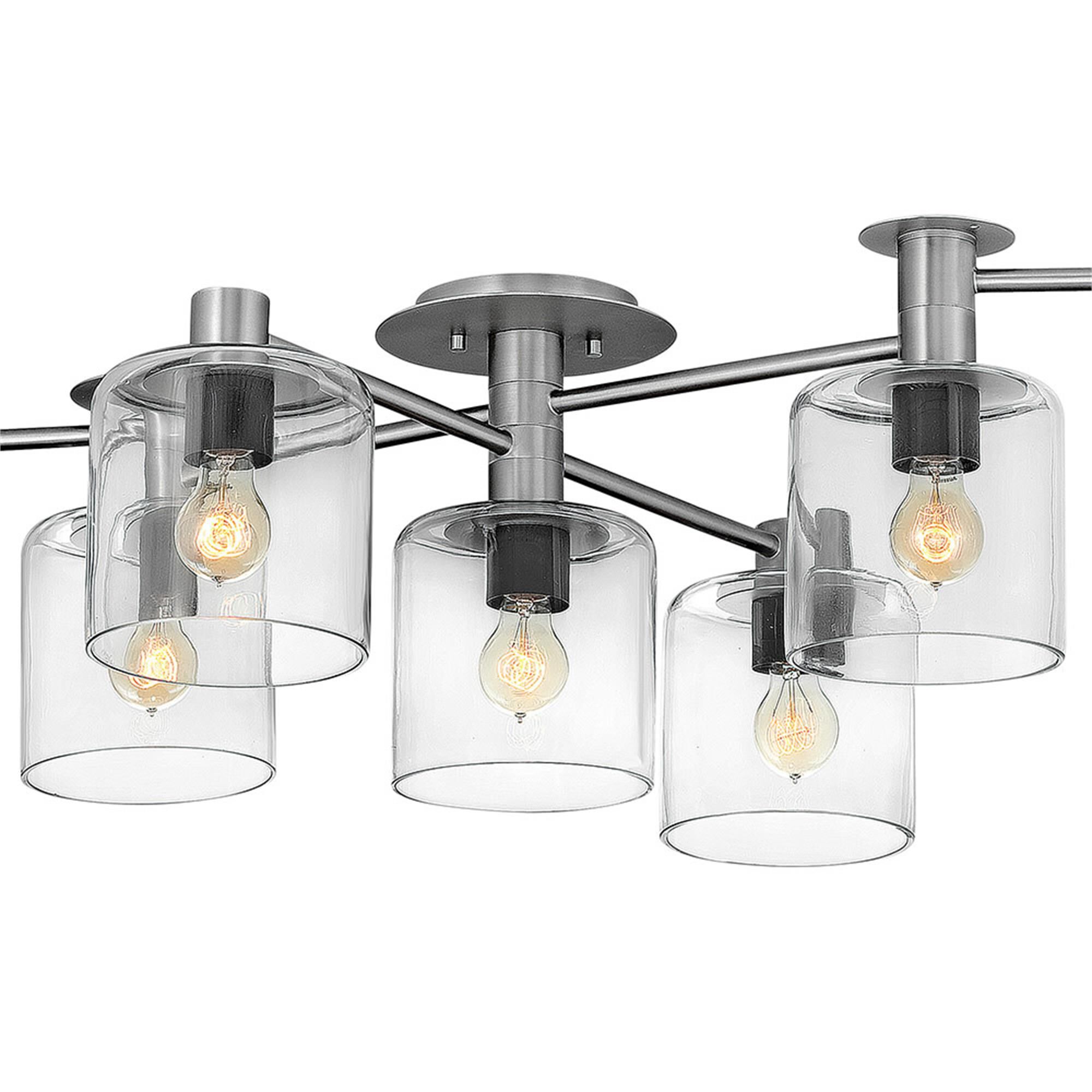 Axel 59 Inch 7 Light Semi Flush Mount,