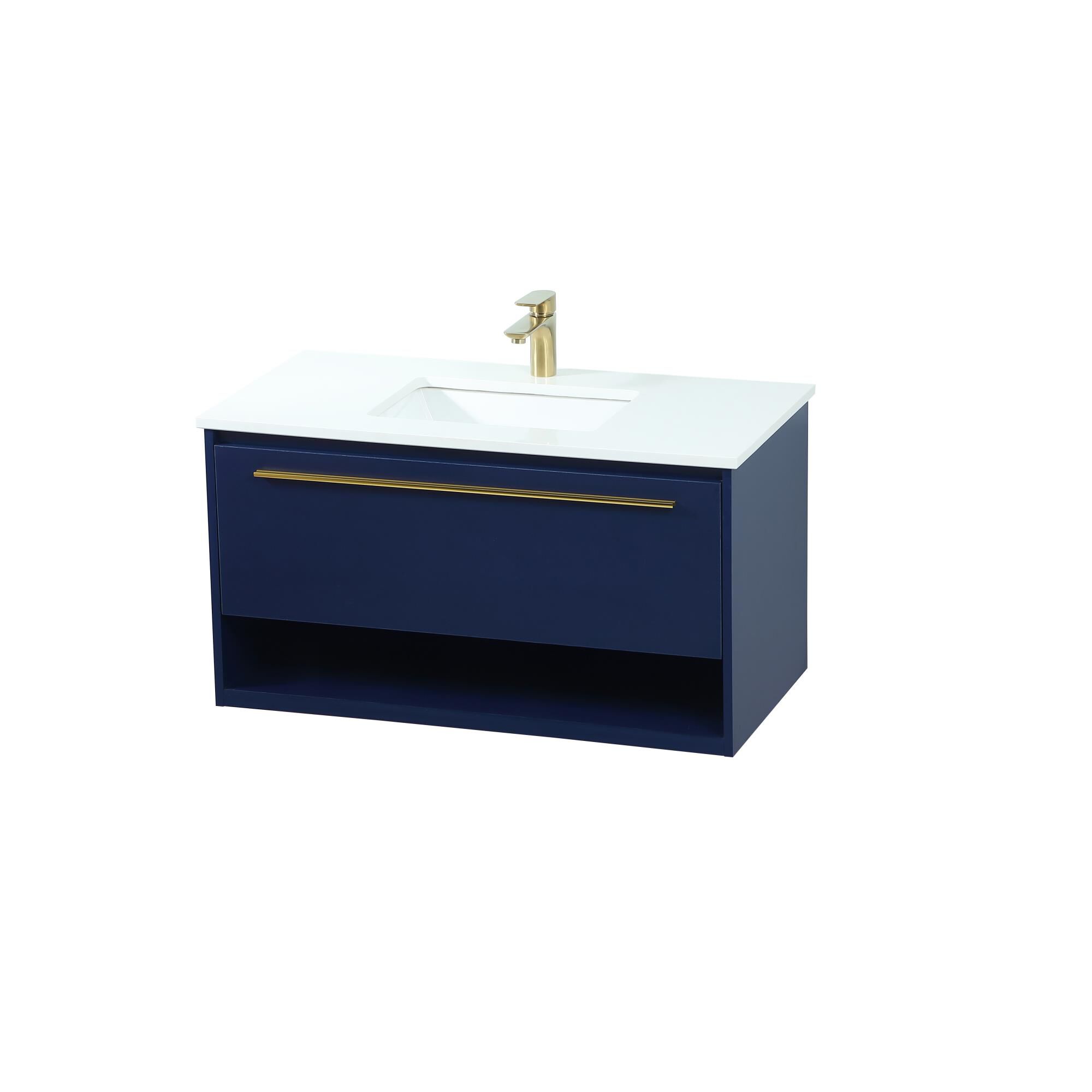 Shown in Blue finish