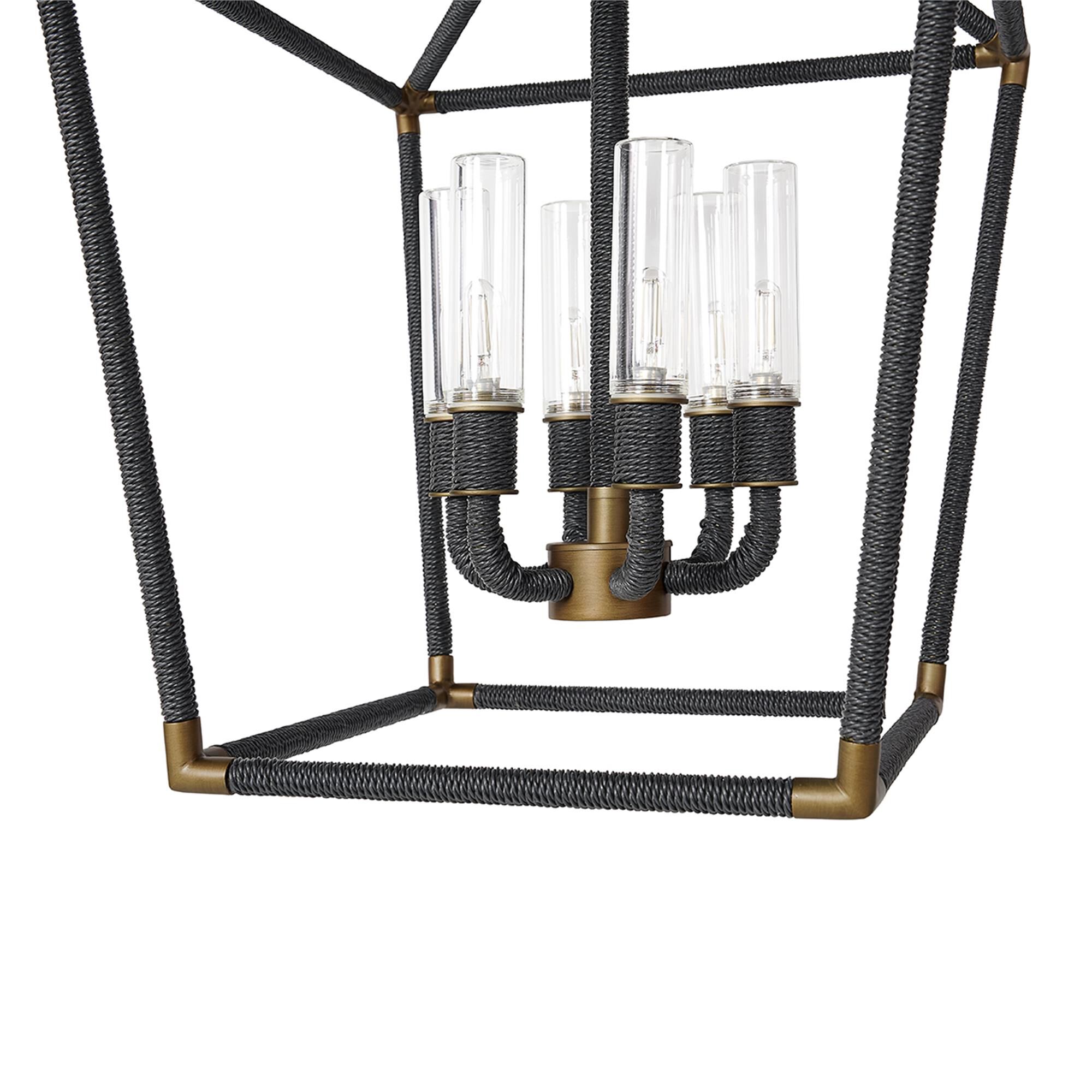 Hollister 20 Inch Outdoor Hanging Lantern by Palecek