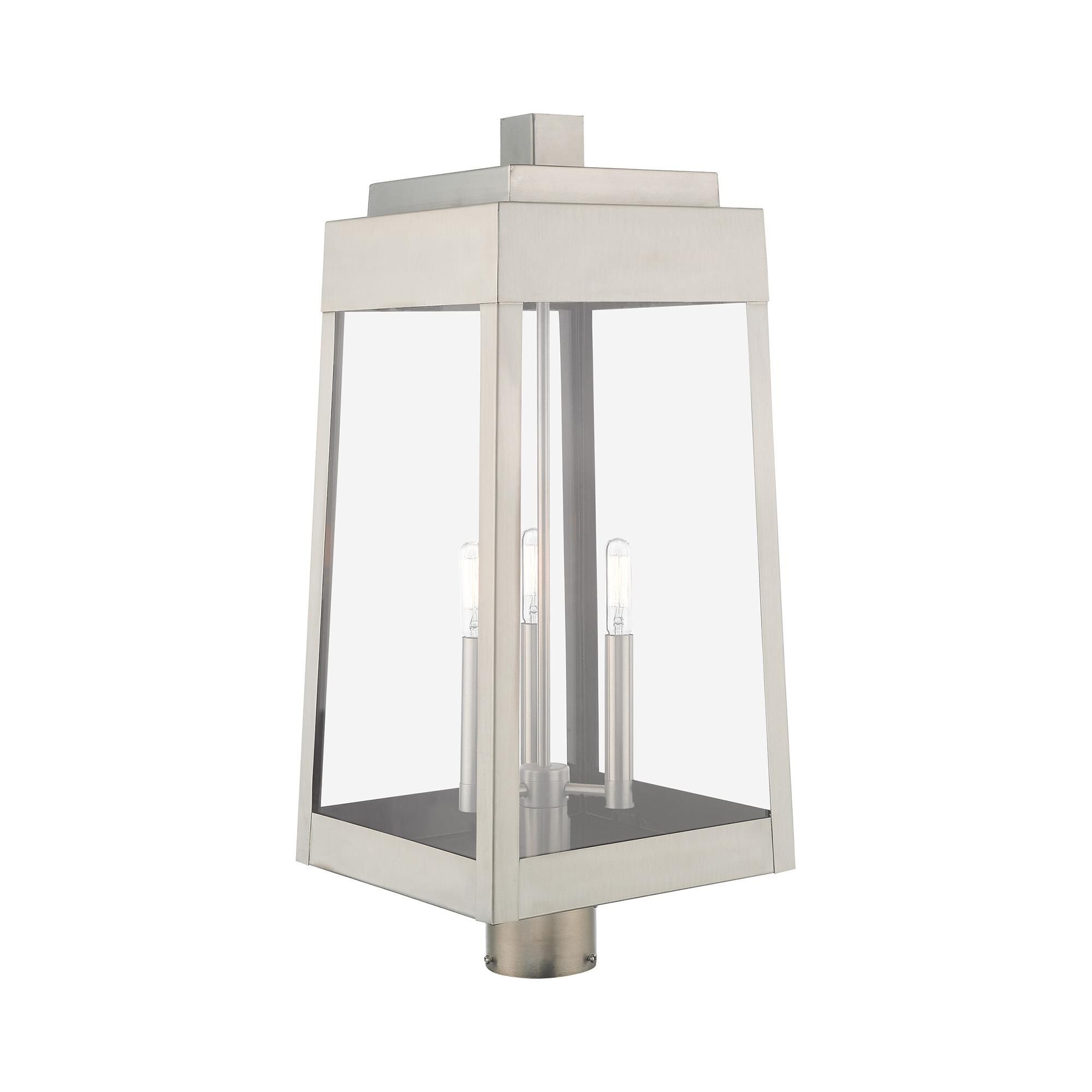 Oslo 24 Inch Tall 3 Light Outdoor Post Lamp by Livex Lighting