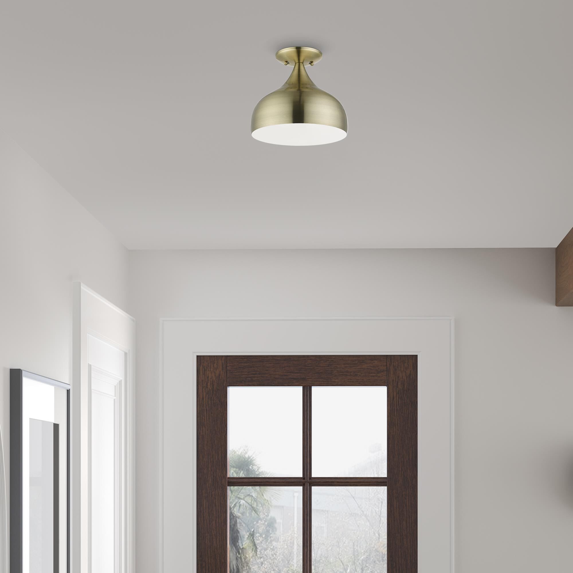 Amador 1 Light Semi Flush Mount by Livex Lighting